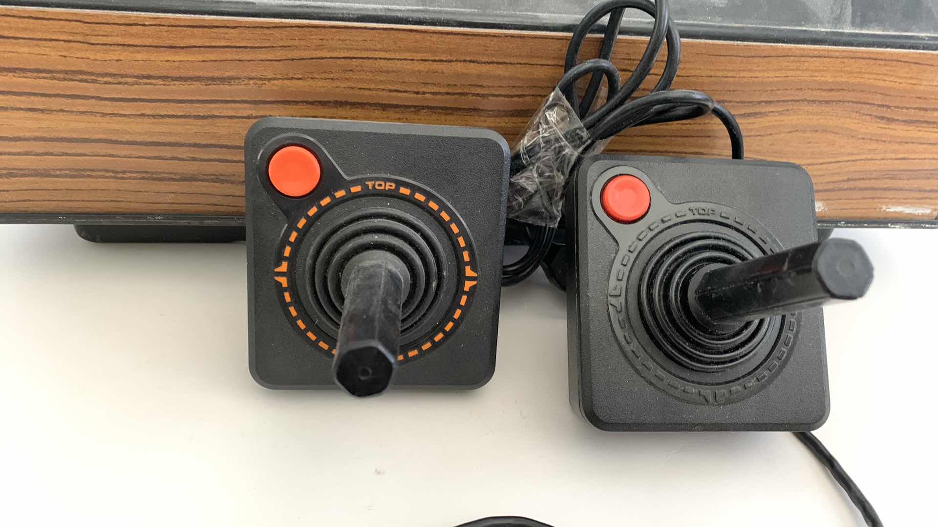 Photo 1 of 3 PCS VINTAGE ATARI 2400 PIECES: GAME CASE AND CONTROLLERS