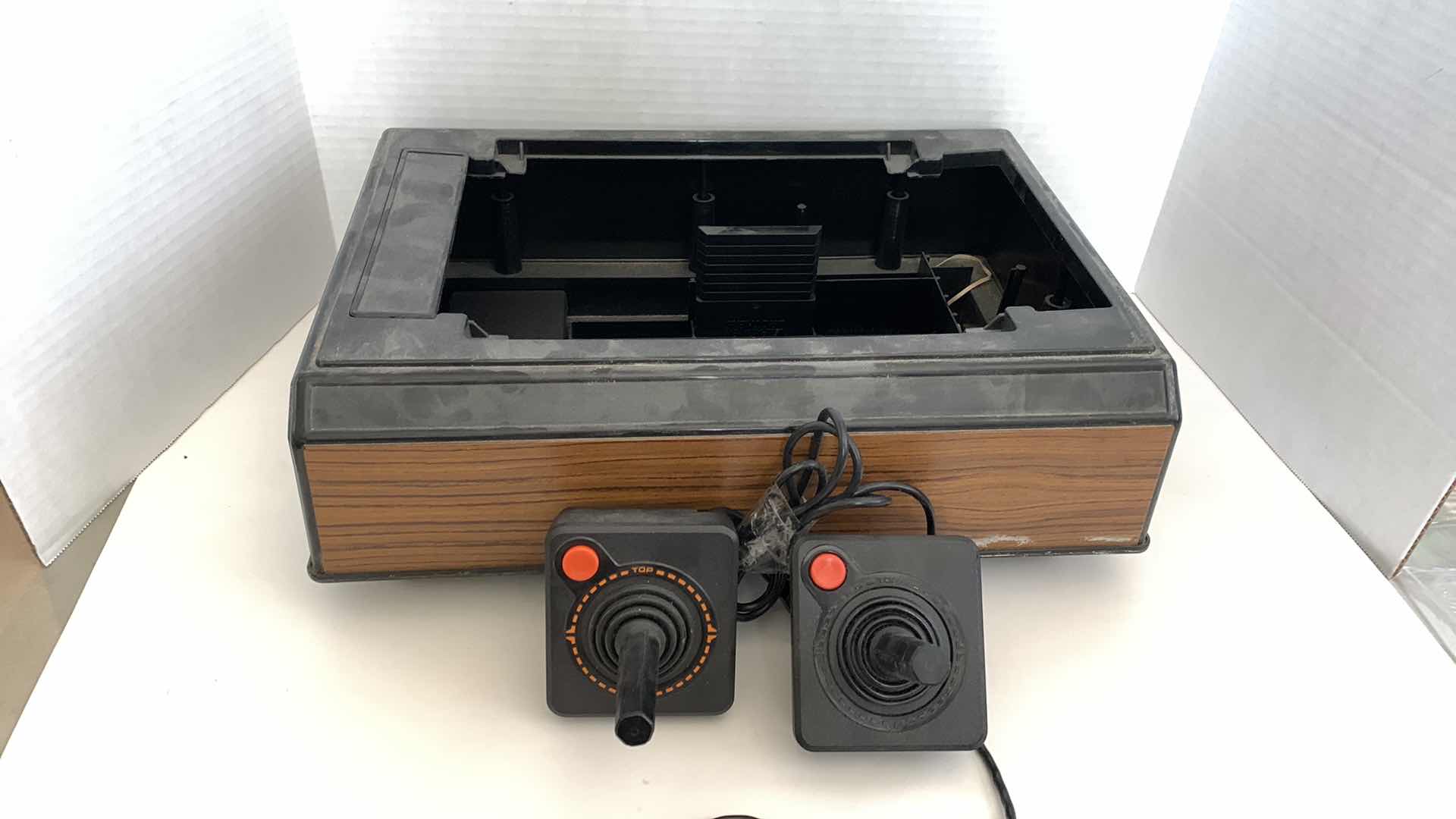 Photo 1 of 3 PCS VINTAGE ATARI 2400 PIECES: GAME CASE AND CONTROLLERS