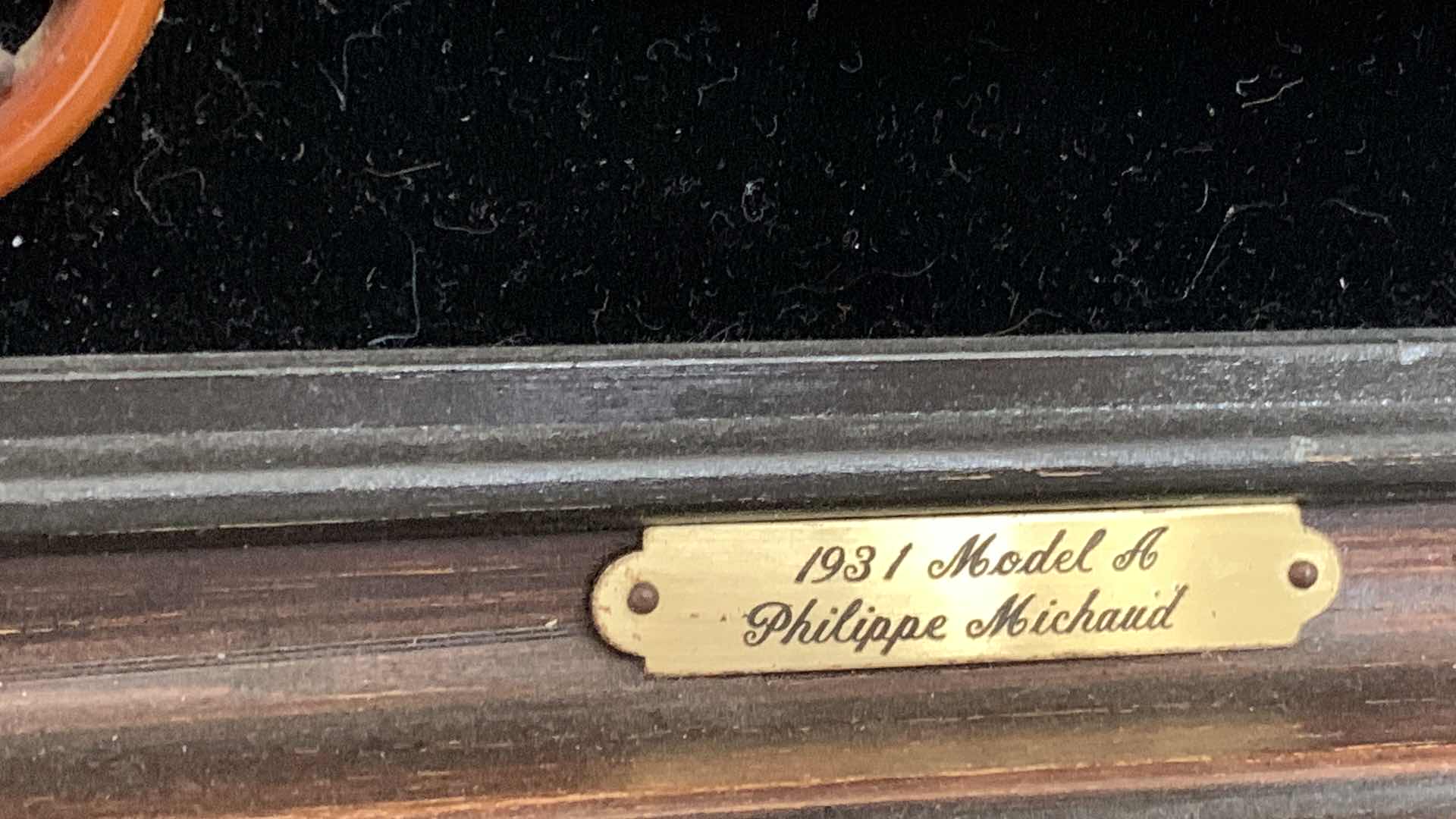 Photo 1 of 1931 MODEL OF PHILIPPE MICHAUD CAR  WALL ART 30”X9”