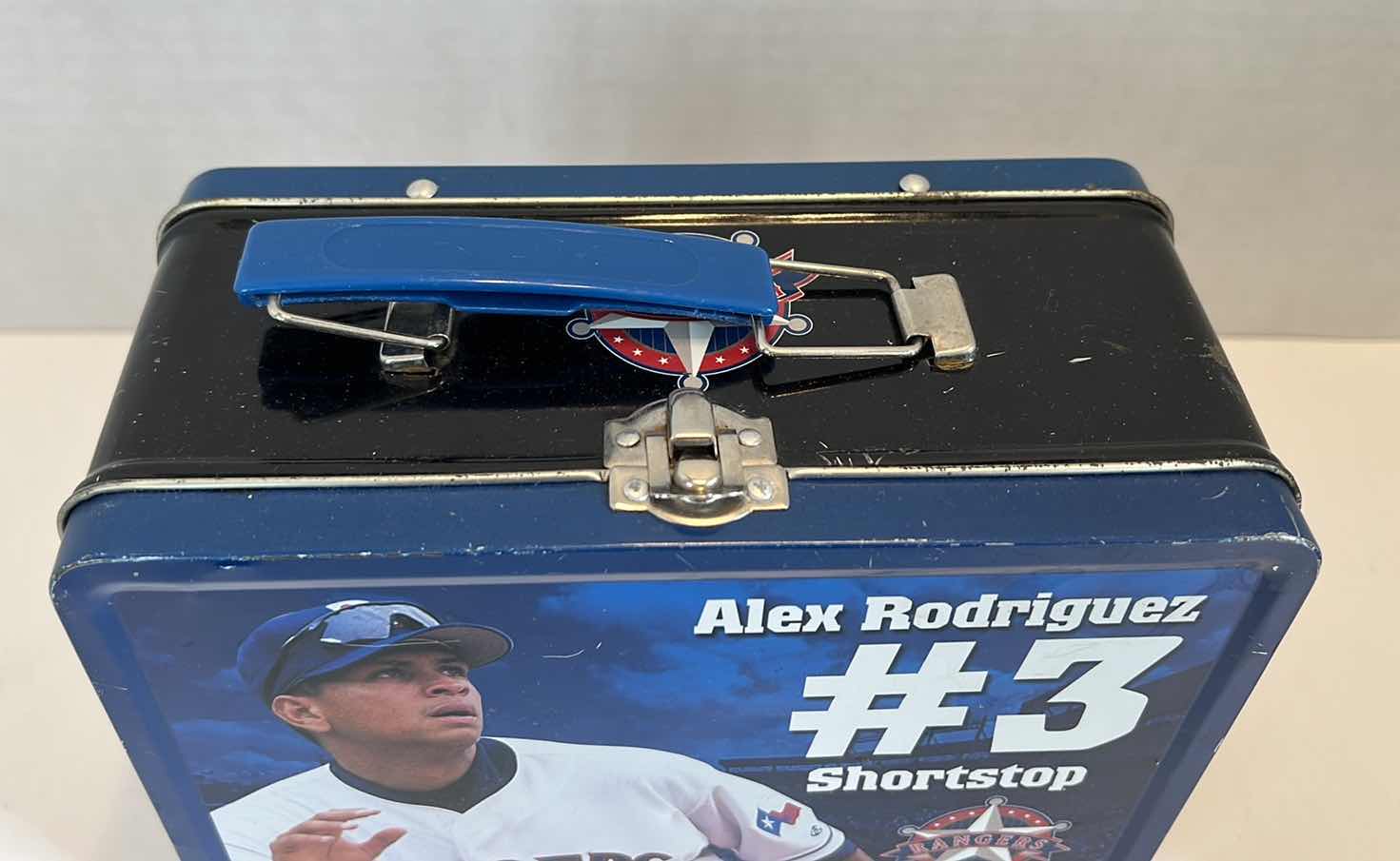 Photo 1 of ALEX RODRIGUEZ TX RANGERS COLLECTIBLE LUNCH BOX SPONSORED BY RADIO SHACK