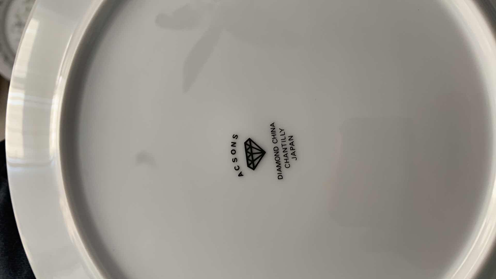 Photo 1 of 43 PIECE ACSONS DIAMOND CHINA CHANTILLY MADE IN JAPAN