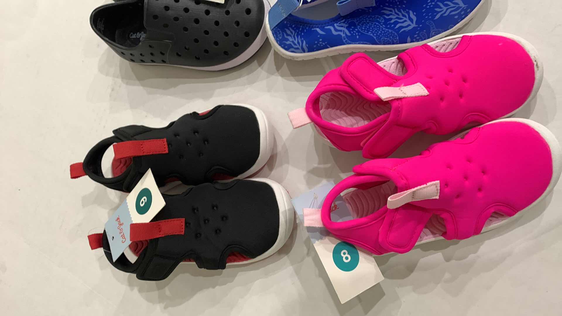 Photo 1 of TARGET CAT AND JACK ASSORTED SUMMER SHOES FOR KIDS SIZE 8 & 9