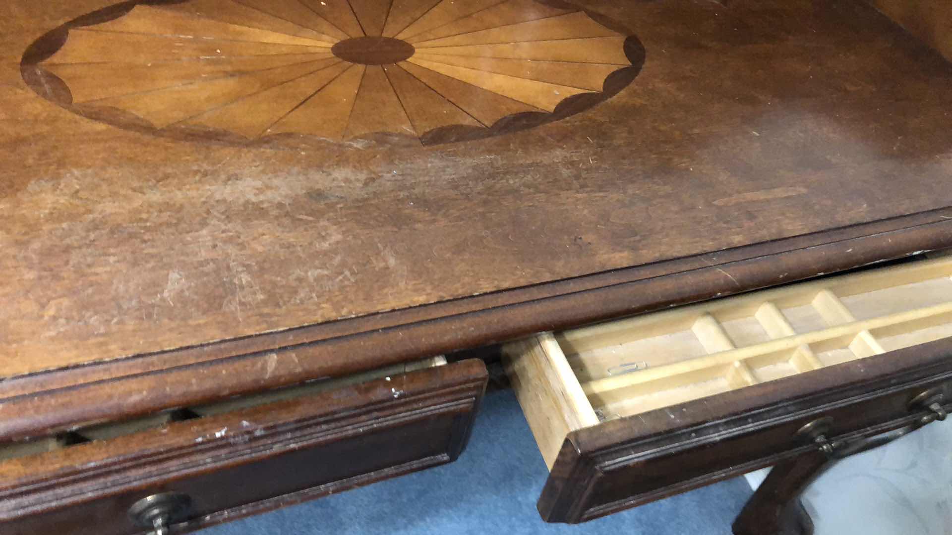 Photo 1 of CHIPPENDALE GLEN EAGLE MAHOGANY SECRETARY LIBRARY WRITING DESK 50” X 31” H 50”