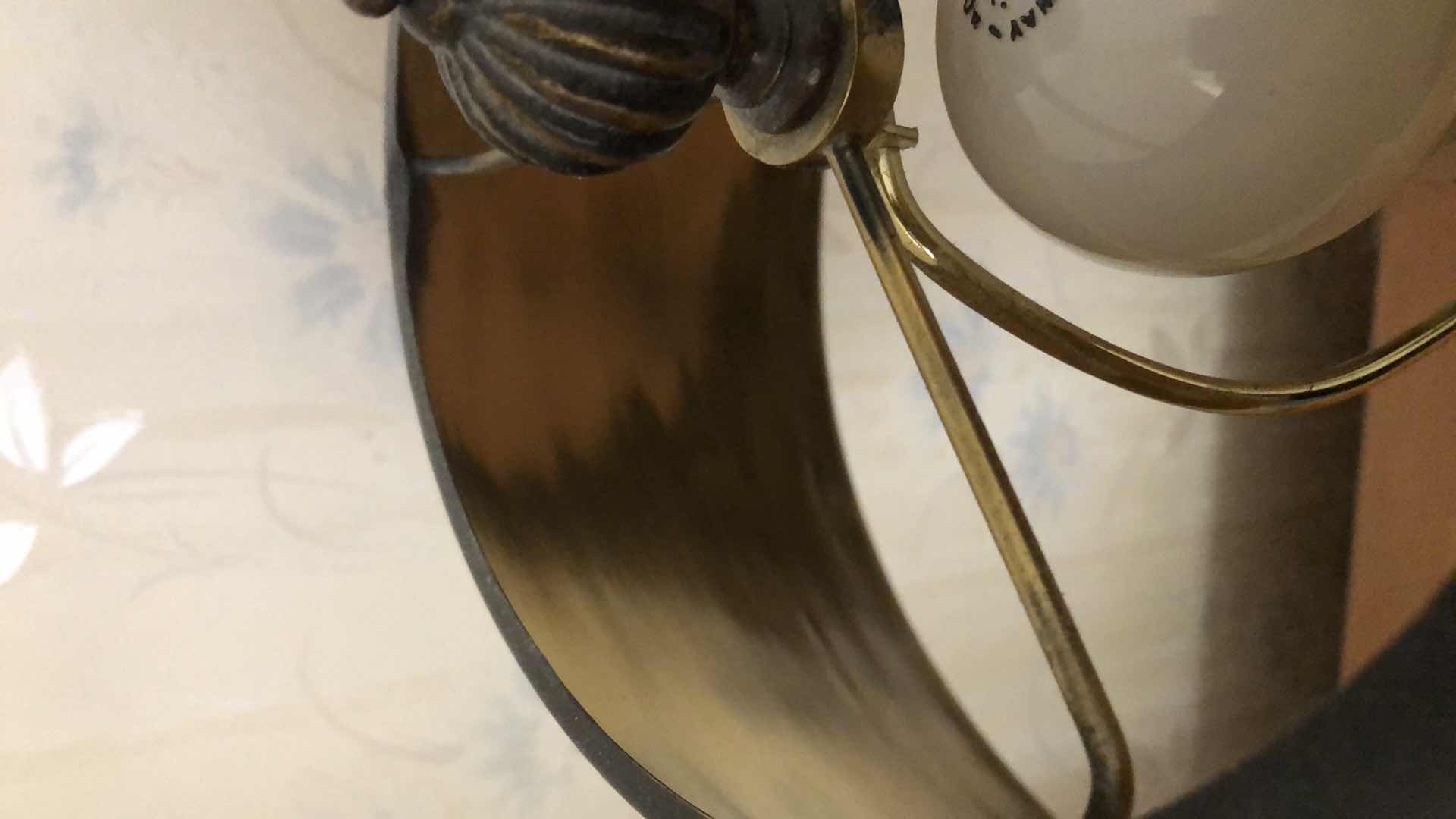 Photo 1 of E.G. CODY FAUX TORTOISE TABLE LAMP