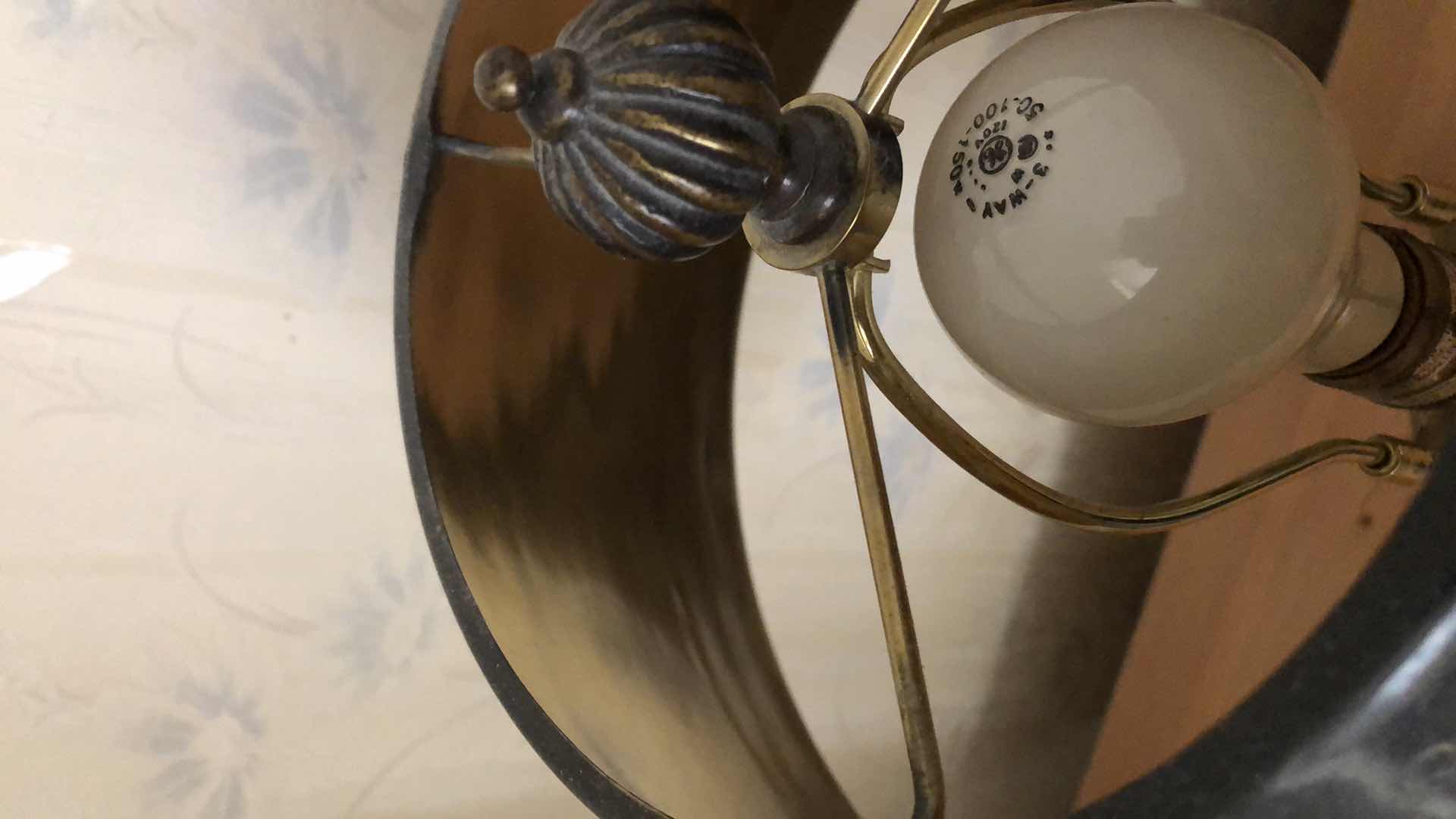 Photo 1 of E.G. CODY FAUX TORTOISE TABLE LAMP