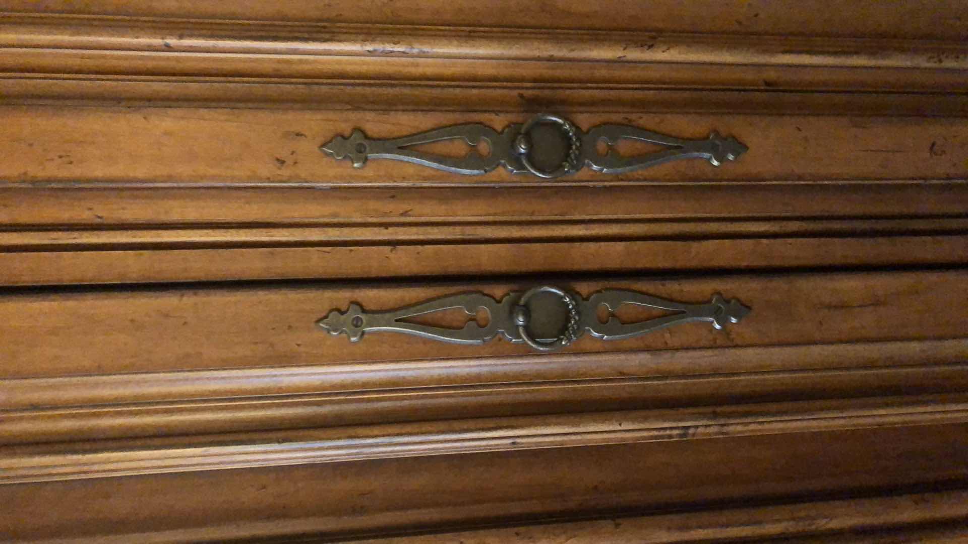 Photo 1 of LEXINGTON 4 DOOR CARVED WOOD ARMOIRE 52” X 26” H 83”