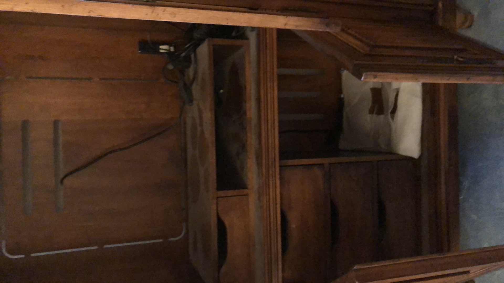 Photo 1 of LEXINGTON 4 DOOR CARVED WOOD ARMOIRE 52” X 26” H 83”