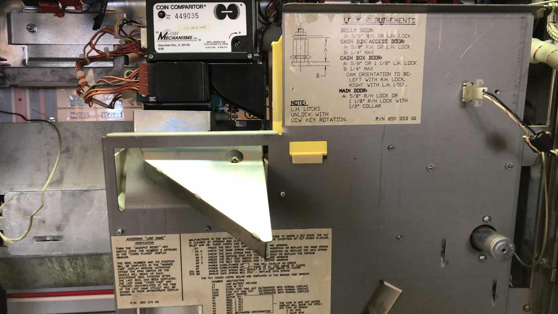 Photo 1 of LAS VEGAS IGT 1994 CLASSIC RED WHITE AND BLUE SLOT MACHINE WITH PEDESTAL 21” X 25” H 61”