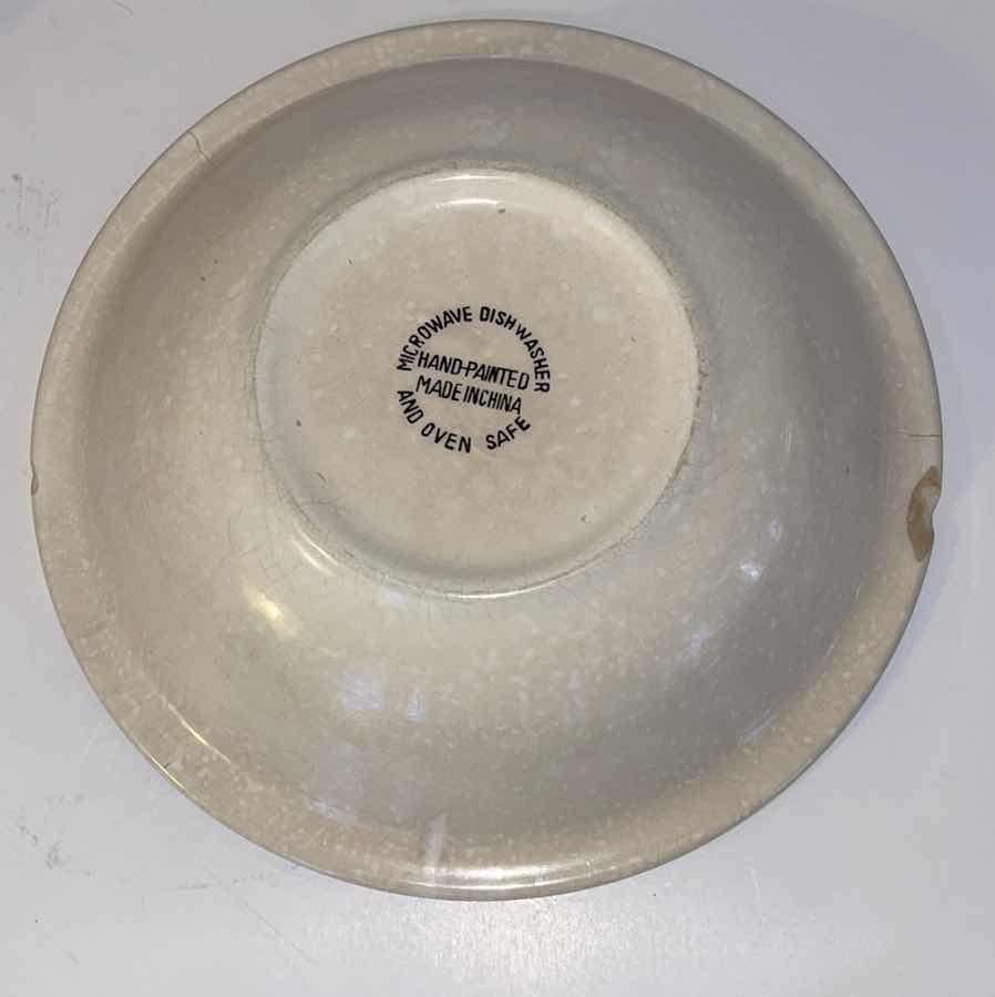 Photo 1 of 8-HAND-PAINTED FRUIT THEMED DISH SET MICROWAVE, DISHWASHER, OVEN SAFE