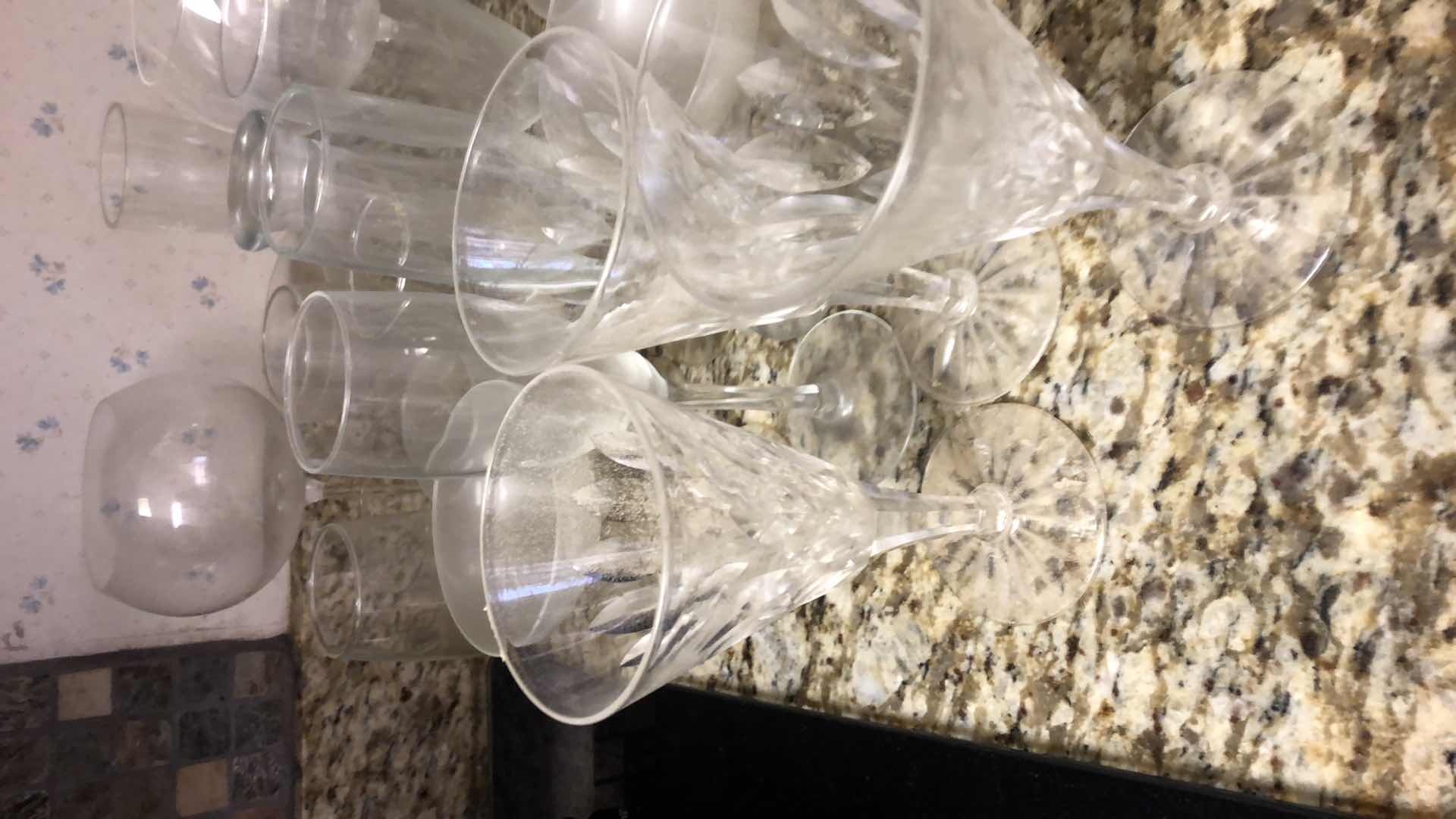 Photo 1 of ASSORTED GLASSWARE