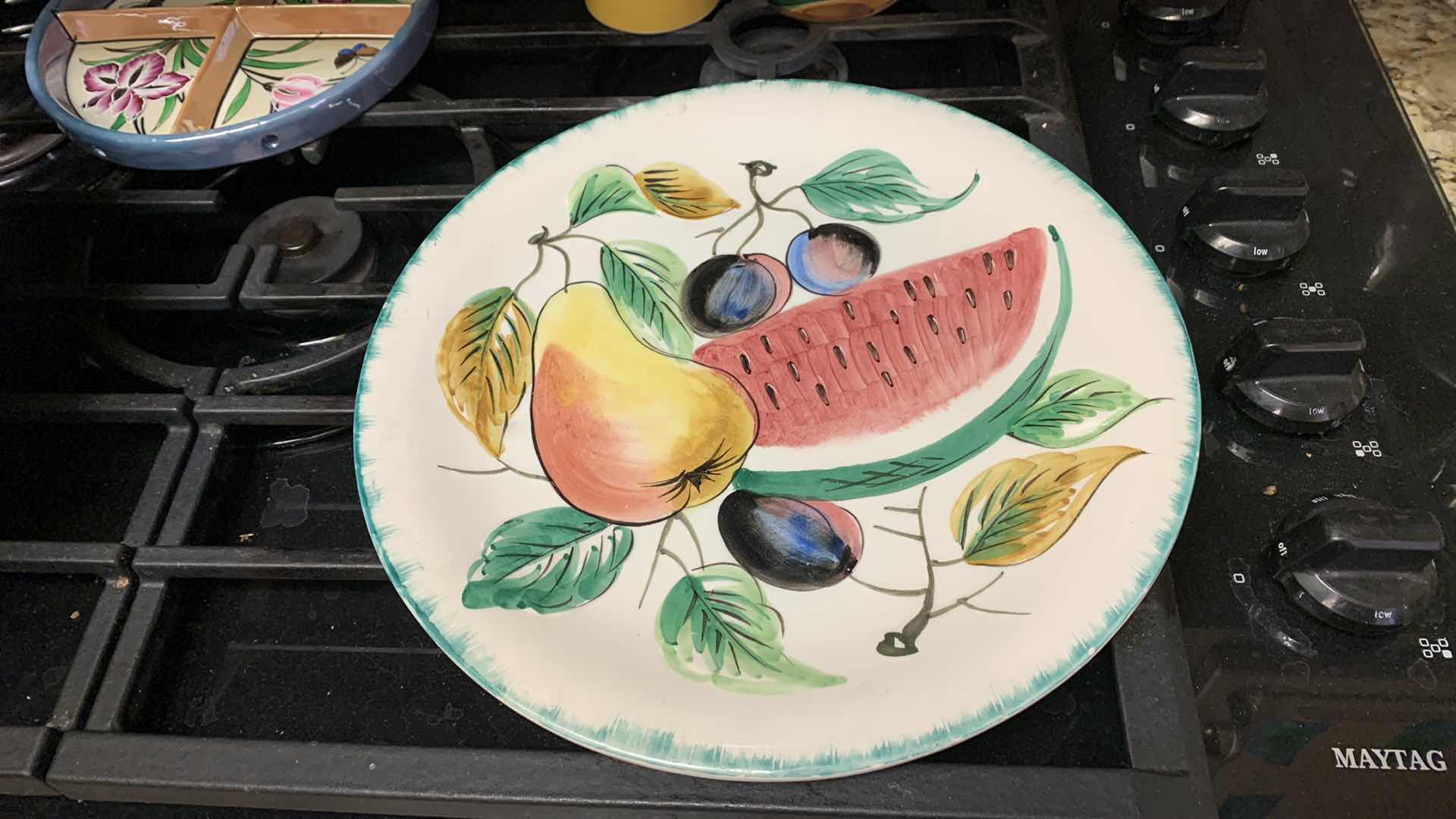 Photo 1 of ASSORTED HAND PAINTED DISHES