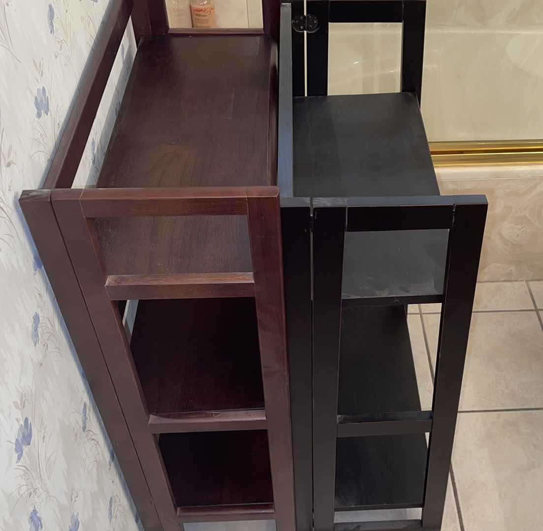 Photo 1 of 2-COLLAPSIBLE WOODEN CUSTOMIZABLE SHELF FURNITURE LARGEST IS 28”X37”H