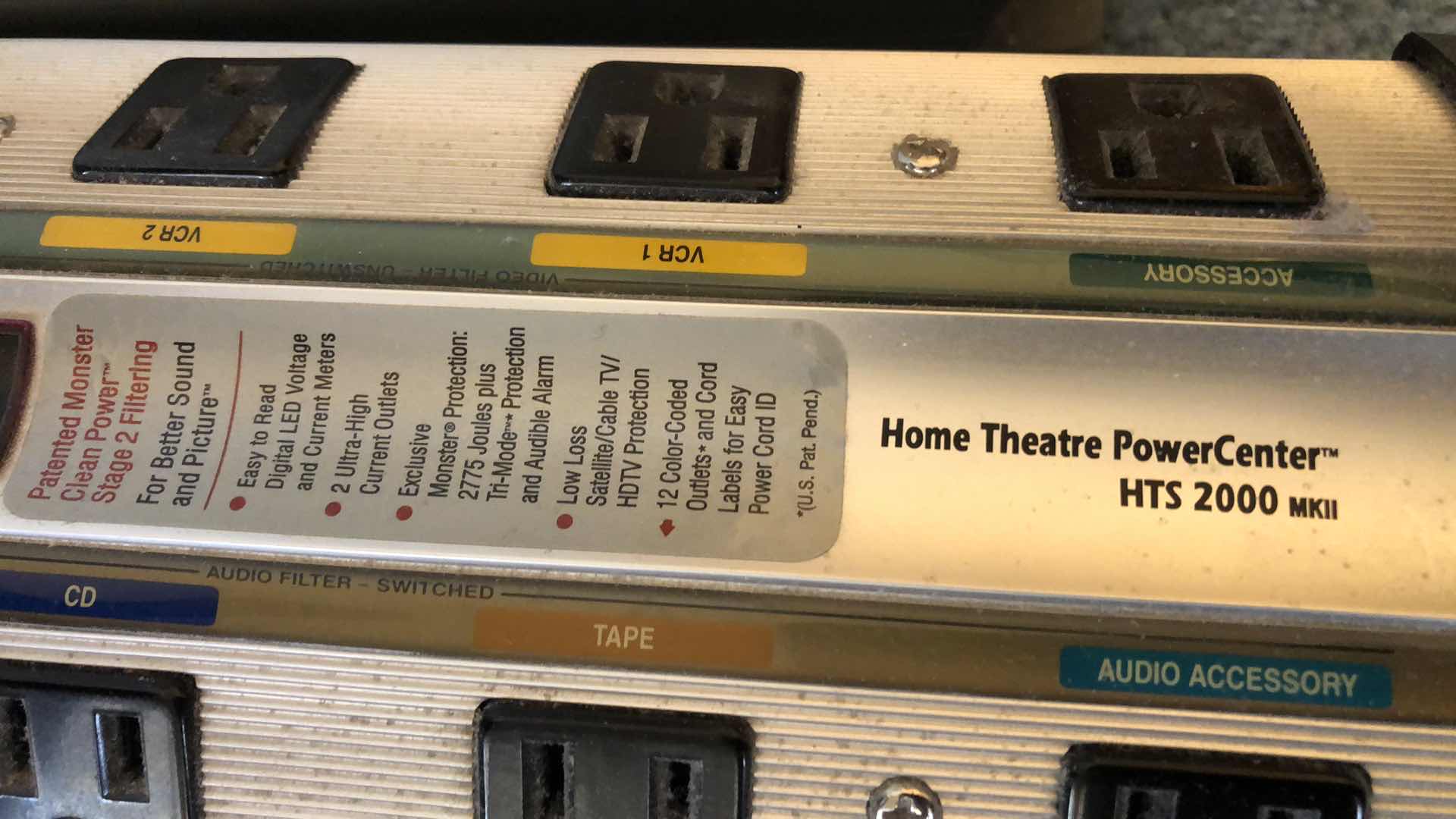 Photo 1 of MONSTER POWER HOME THEATER POWER CENTER HTS 2000 MKII AND ANOTHER STRIP