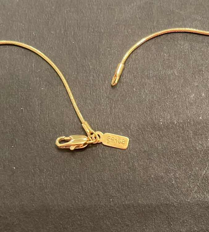 Photo 1 of 24KGB GOLD NECKLACE 15.5”