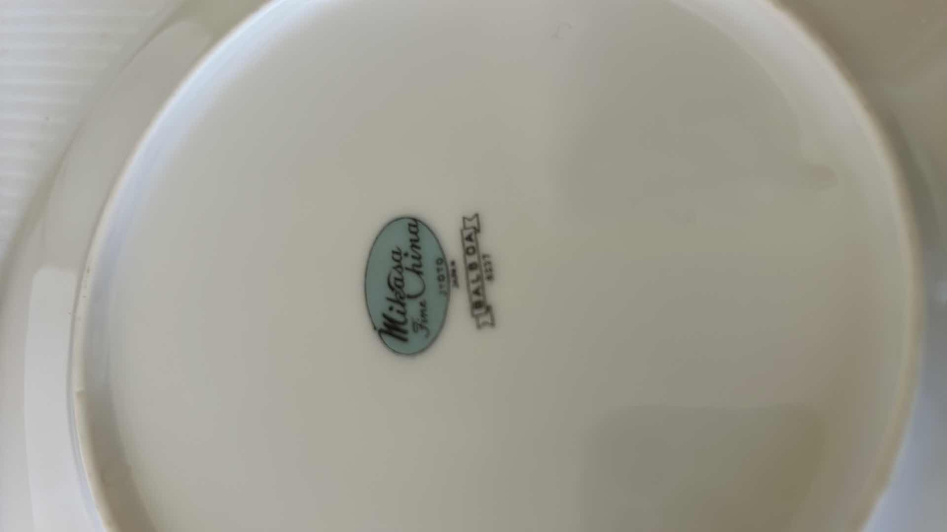 Photo 1 of 4- PIECE MIKASA FINE CHINA BALBOA DESIGN SALAD PLATES