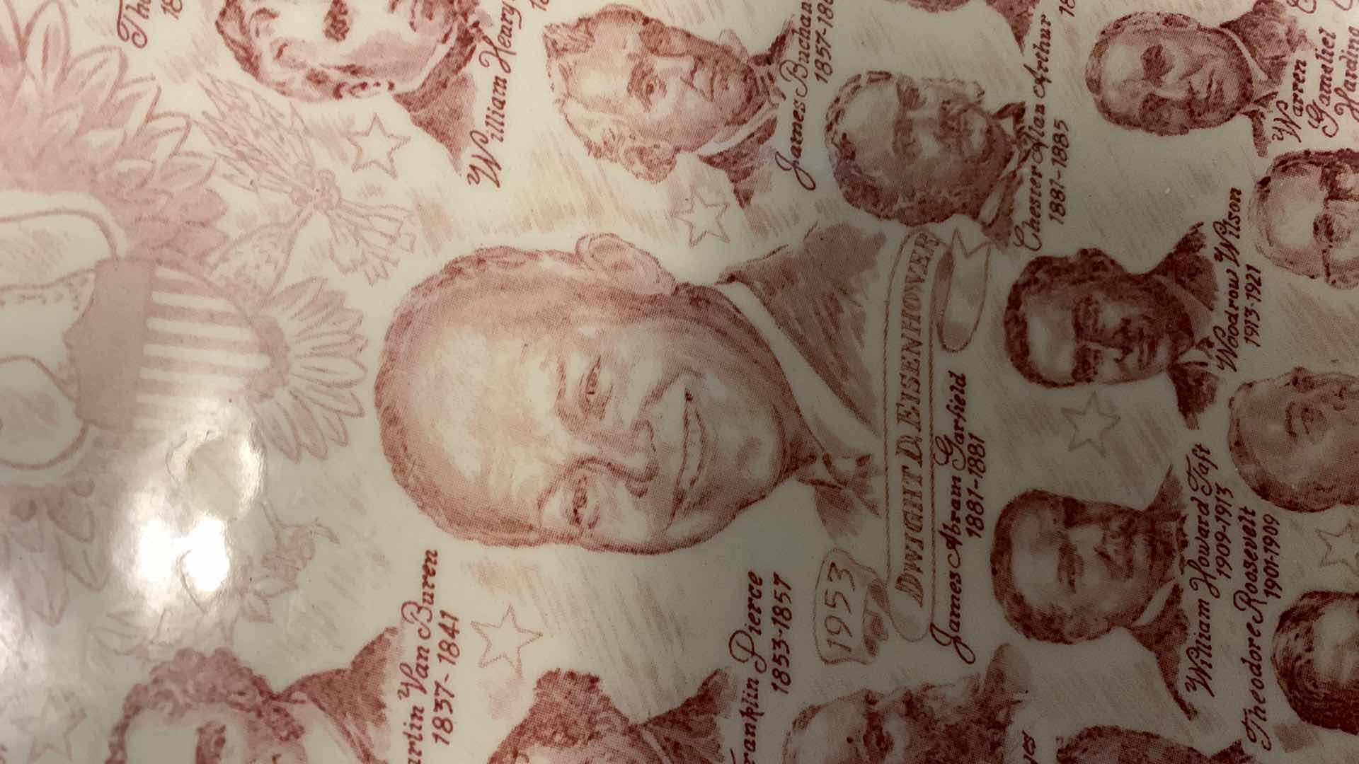 Photo 1 of UNITED STATES PRESIDENT PLATE DWIGHT D. EISENHOWER AND UNITED STATES CONGRESS PAPERWEIGHT