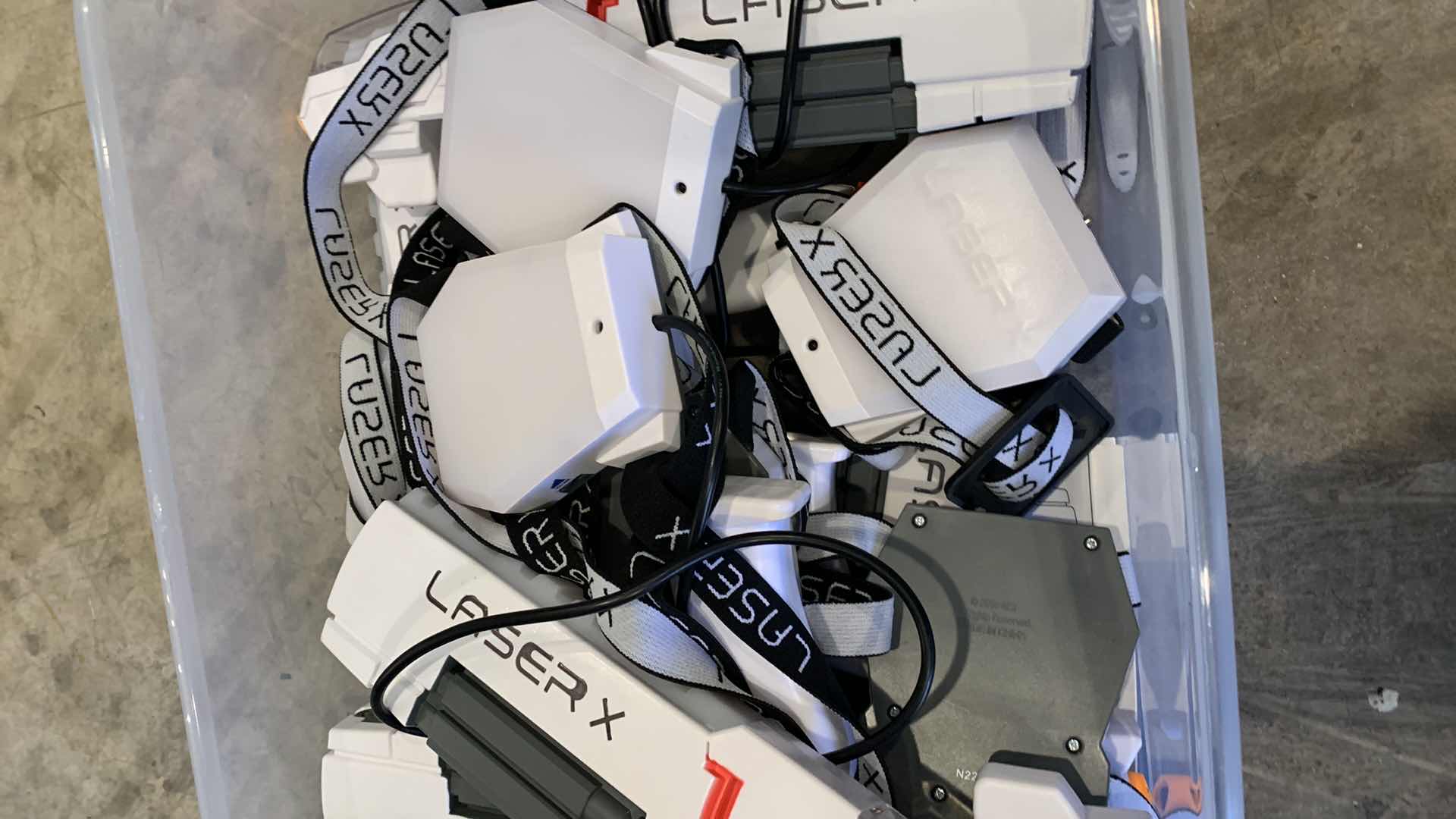 Photo 1 of LASER X SET OF 4 GUNS AND VESTS