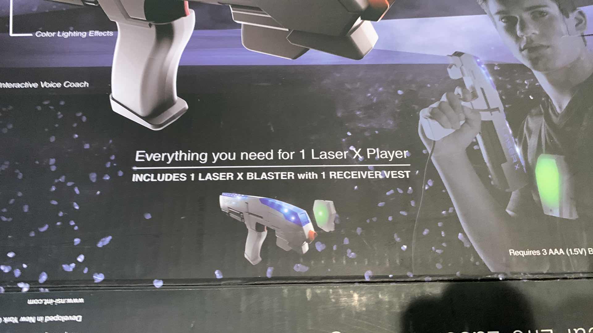 Photo 1 of LASER X SET OF 4 GUNS AND VESTS