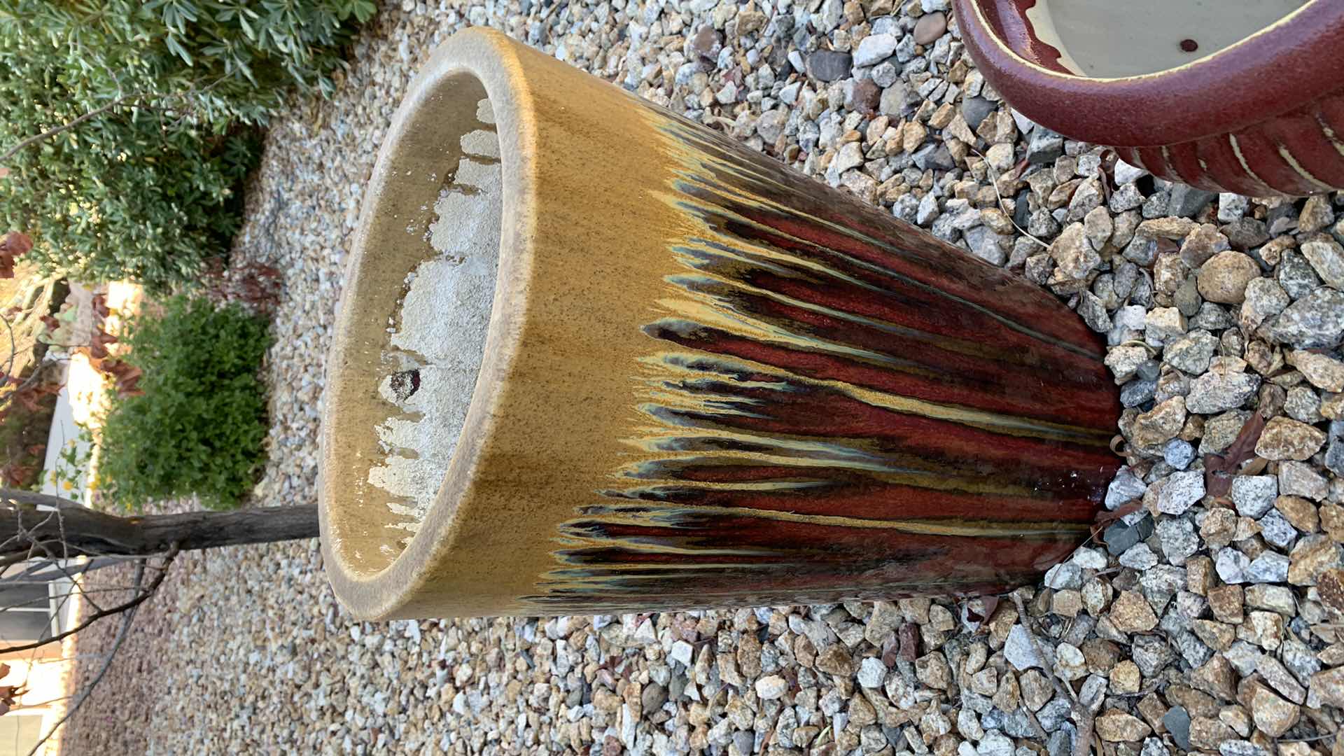 Photo 1 of 3-POTTERY VASES TALLEST IS 20”