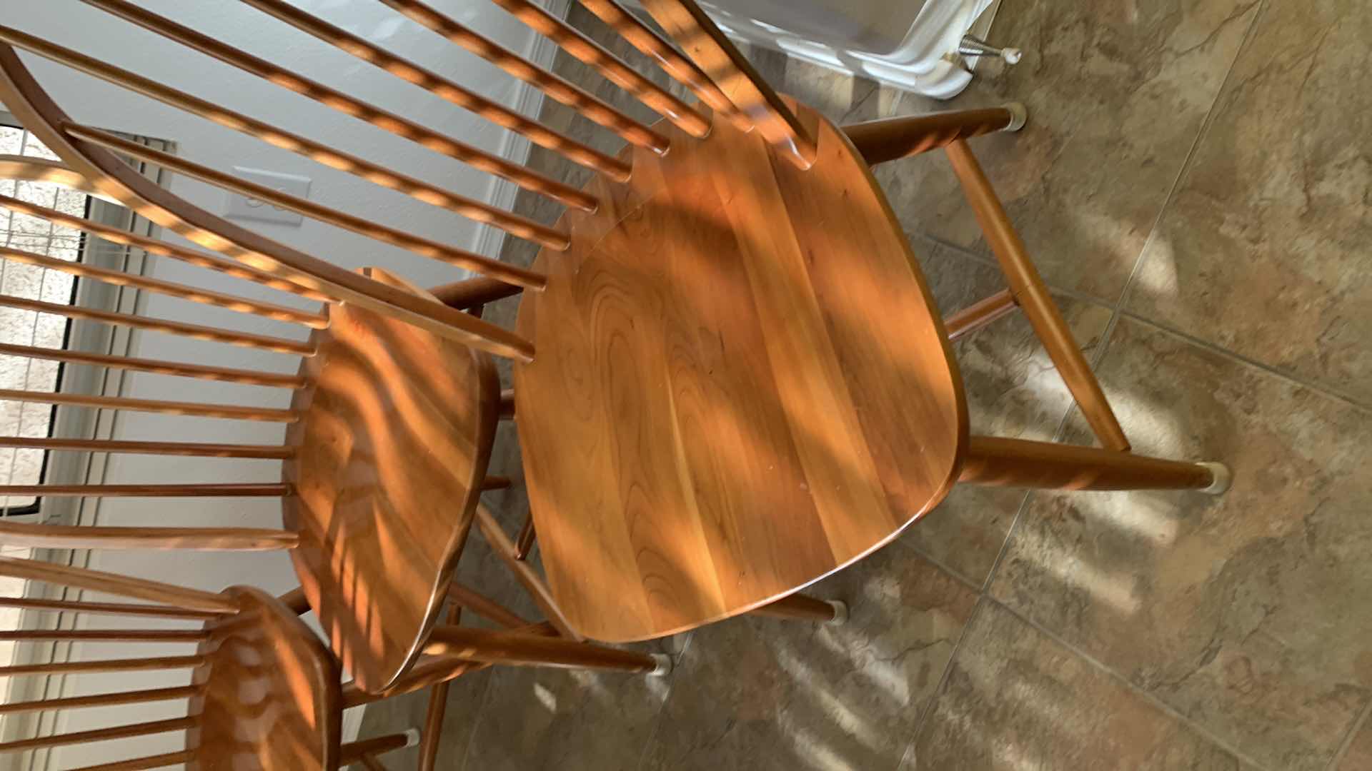 Photo 1 of 4-WOODEN WINDSOR CHAIRS