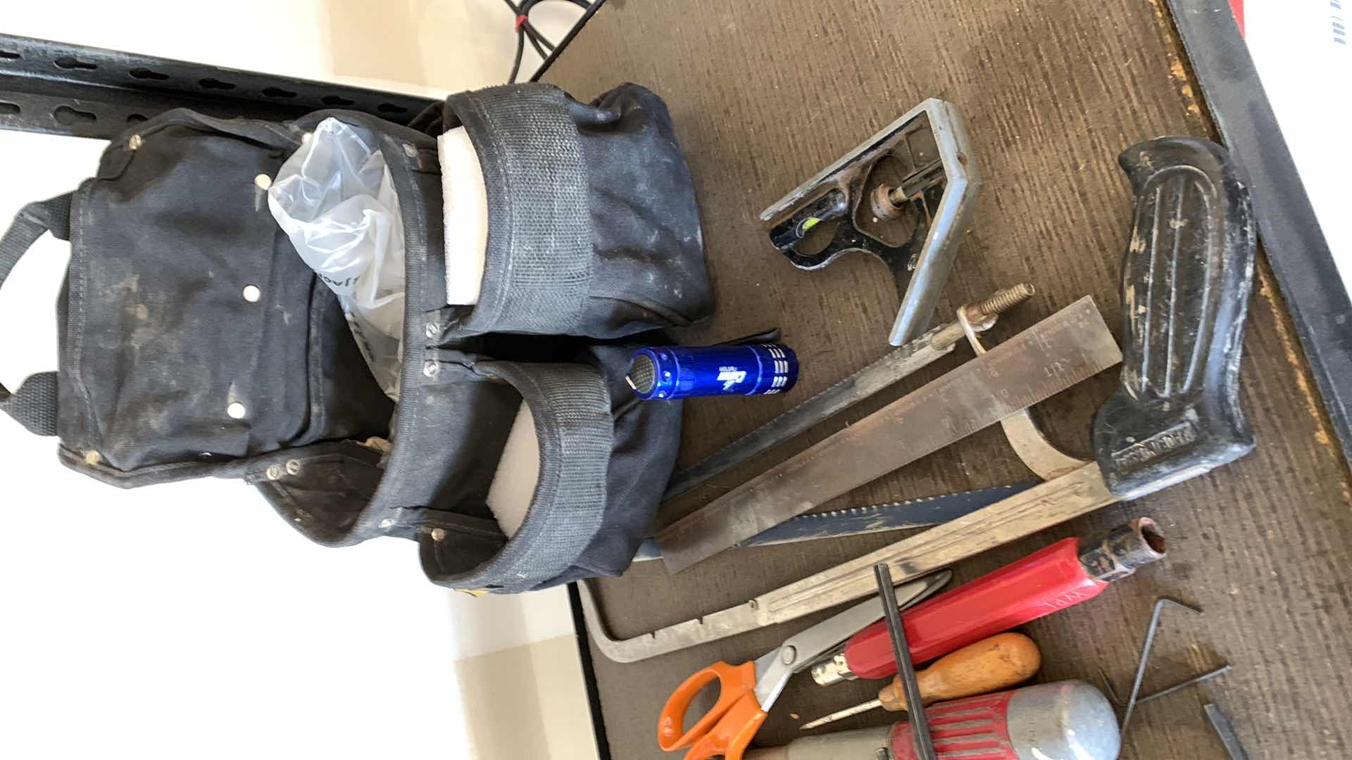 Photo 1 of ASSORTED PLIERS, TOOL BAG AND TOOLS