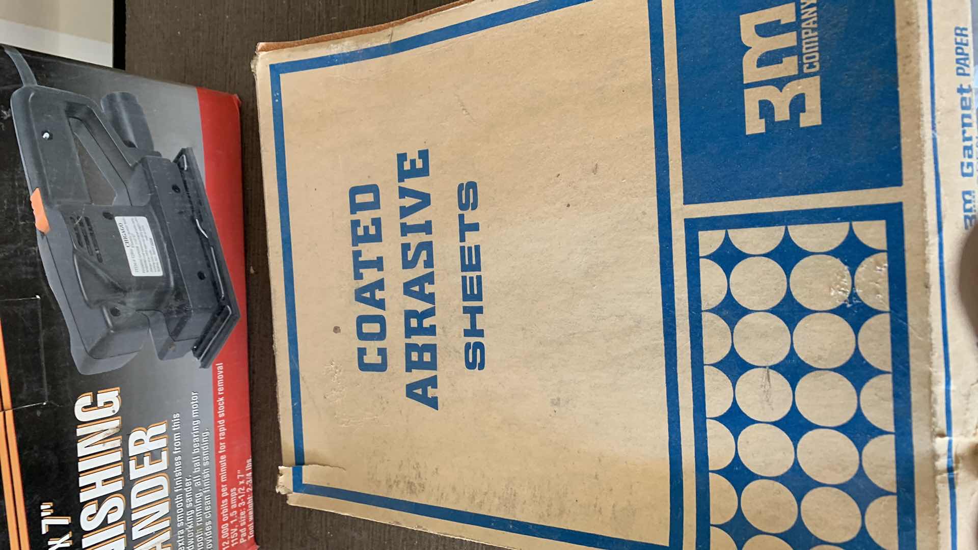 Photo 1 of 3-1/2” X 7” FINISHING SANDER AND COATED ABRASIVE SHEETS