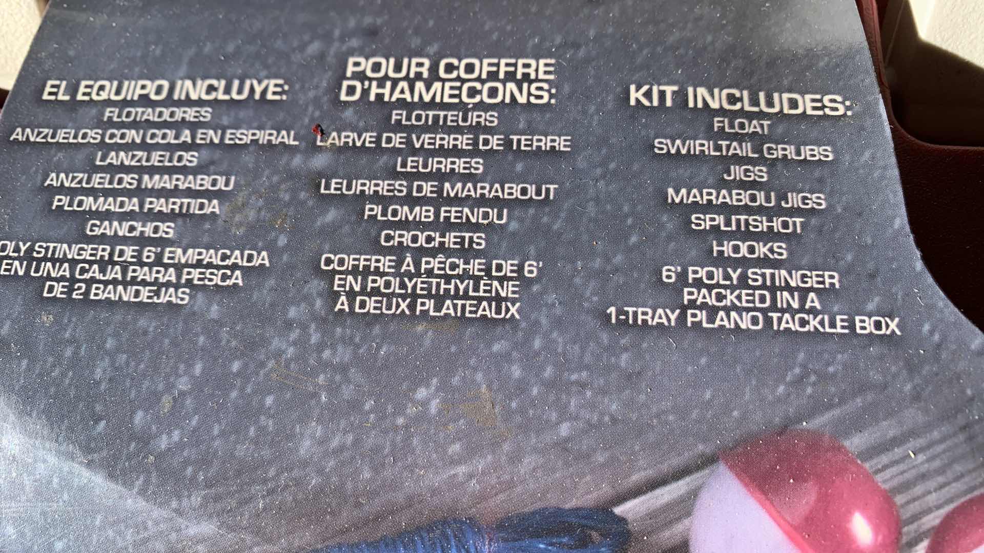 Photo 1 of READY2FISH 62 PIECE FISHING TACKLE BOX