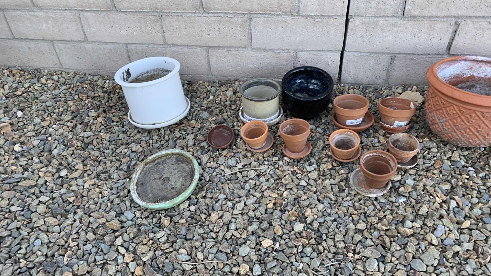 Photo 1 of ASSORTED GARDEN POTS