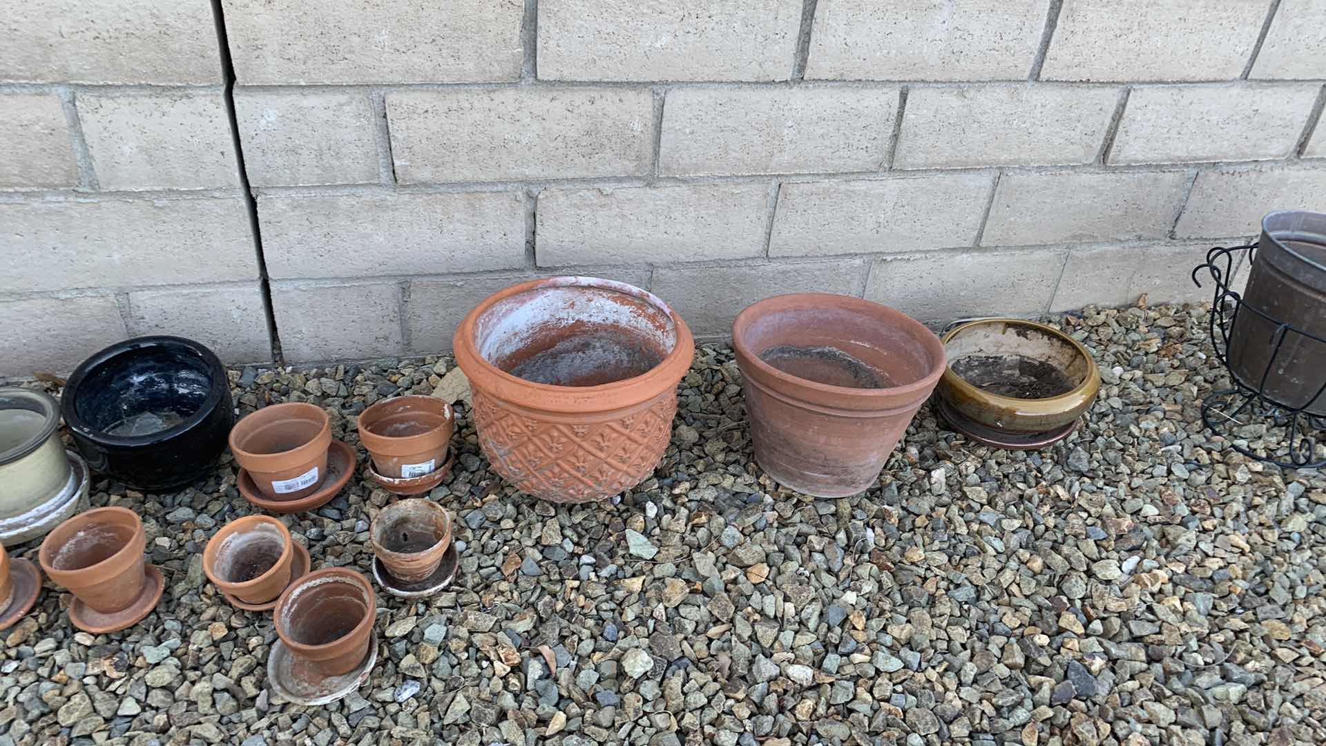 Photo 1 of ASSORTED GARDEN POTS