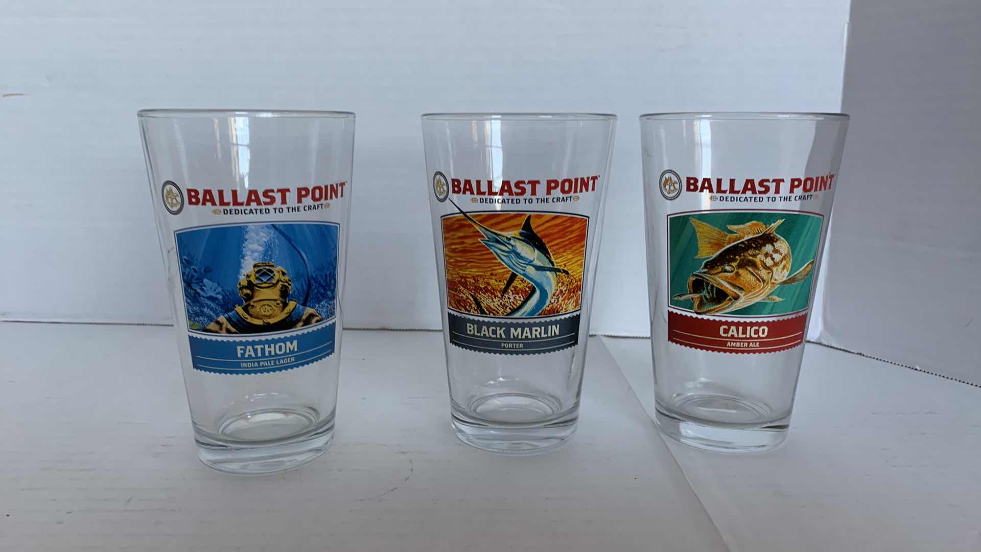 Photo 1 of 3-BALLAST POINT BEER PINT GLASSES