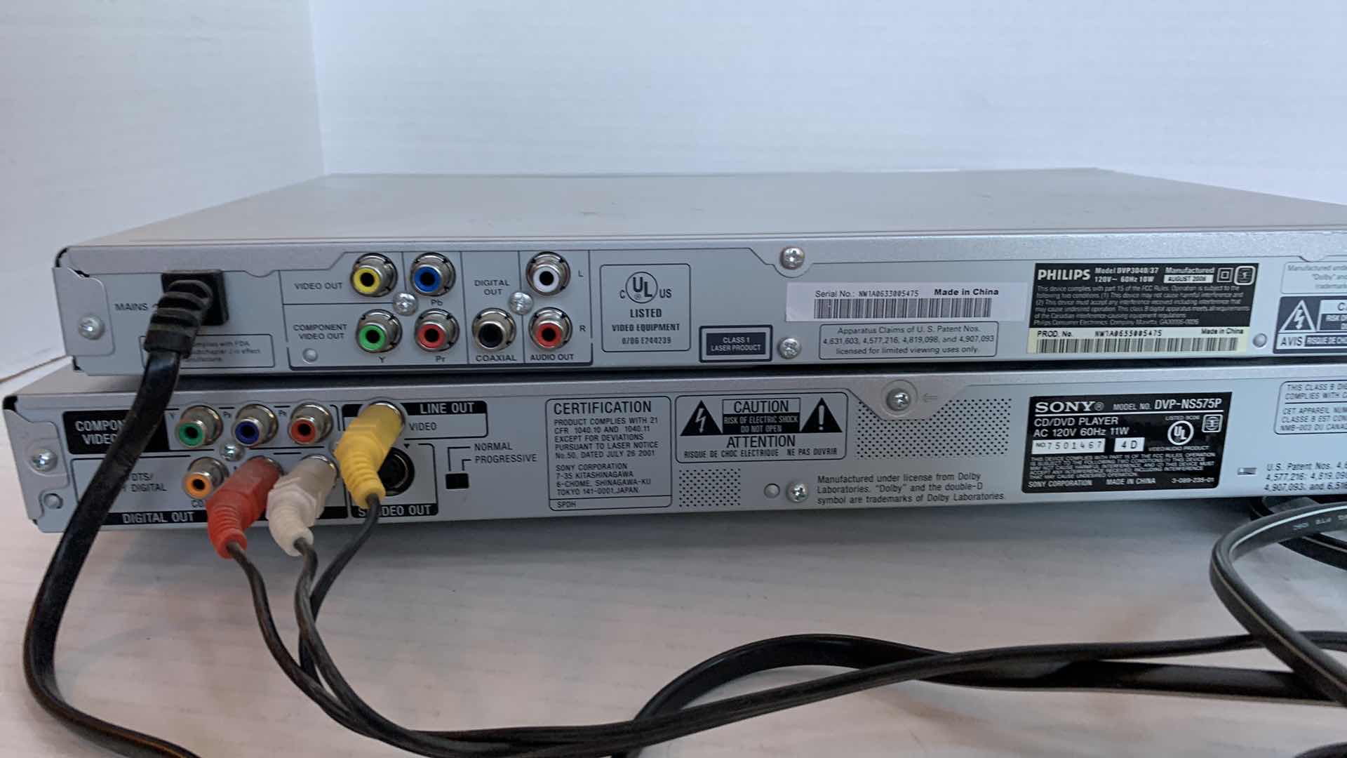 Photo 1 of 2-DVD/CD PLAYERS SONY AND PHILLIPS