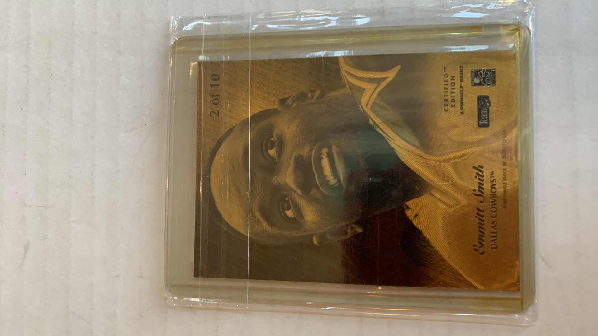 Photo 1 of NFL FOOTBALL EMMIT SMITH DALLAS COWBOYS SELECT 95 CERTIFIED EDITION GOLD TEAM