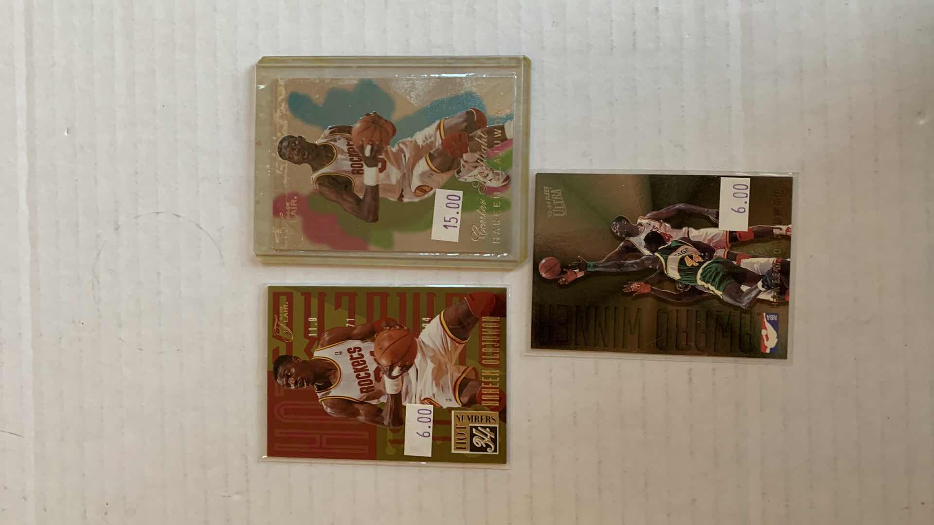 Photo 1 of 3-NBA BASKETBALL HAKEEM OLAJUWON CARDS