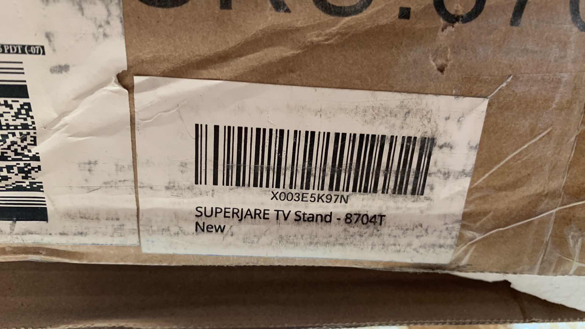 Photo 1 of SUPERJARE BOHO TV STAND FOR 65" TV, ENTERTAINMENT CENTER , WOOD AND RATTAN 