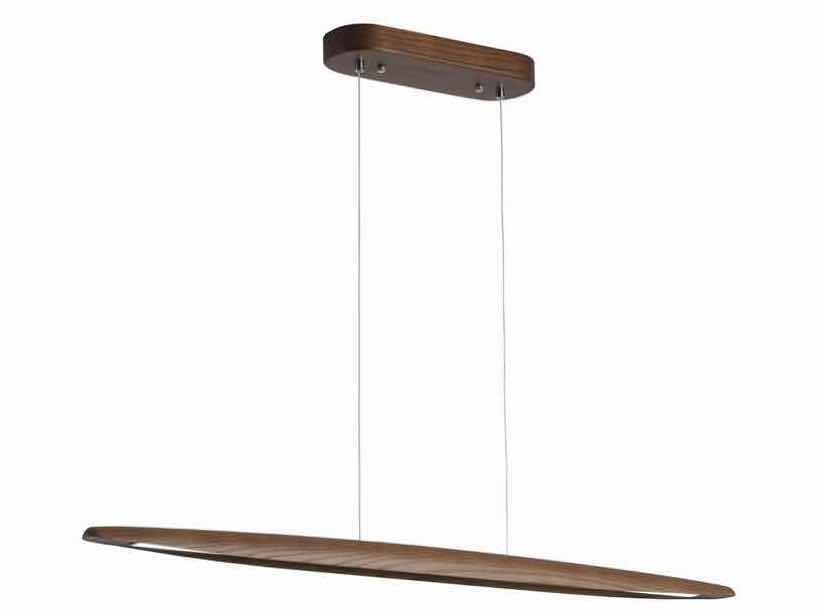 Photo 1 of 51" WOOD LINEAR PENDANT LIGHT FIXTURE
