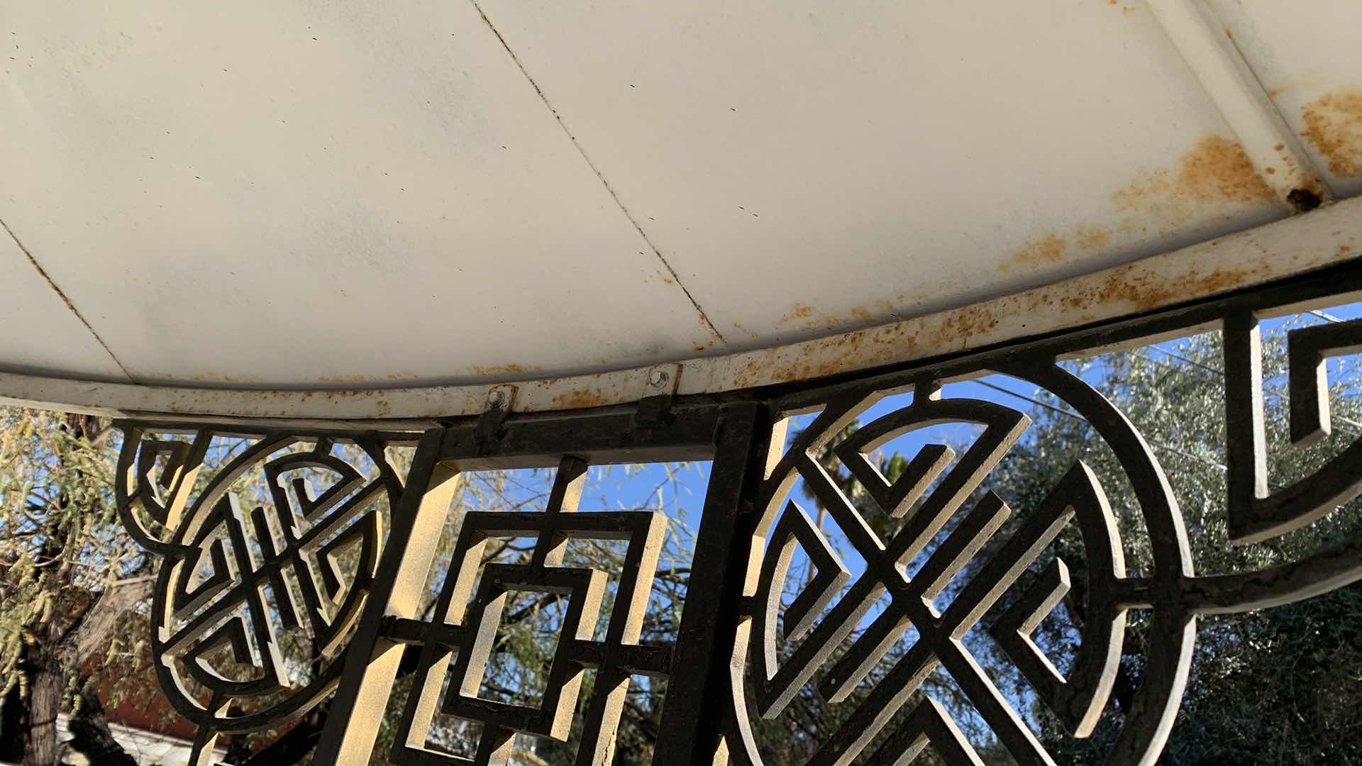 Photo 1 of STEEL GAZEBO WITH ROOF 11 FOOT CIRCUMFERENCE