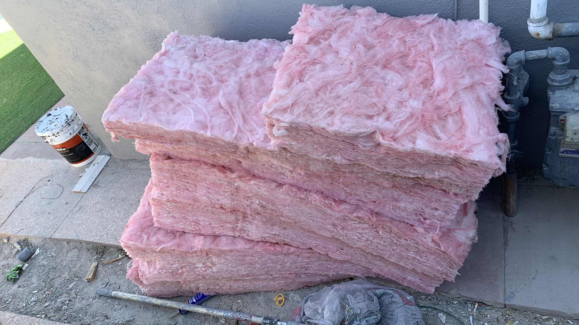 Photo 1 of 7-PIECES OF INSULATING FIBERGLASS MOST ARE 4’ X 2’ H 1’