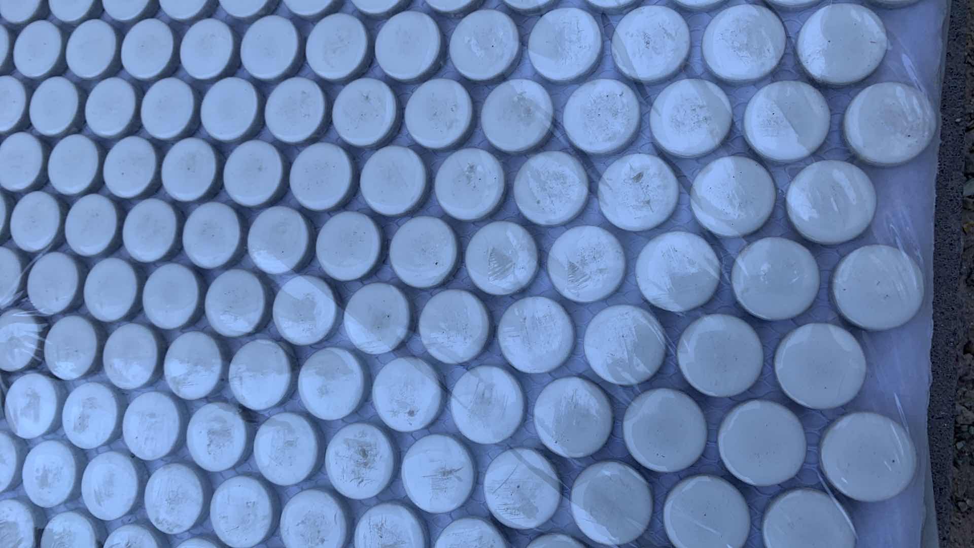 Photo 2 of 7-12” X 12” ROUND BUTTON TILE SHEETS