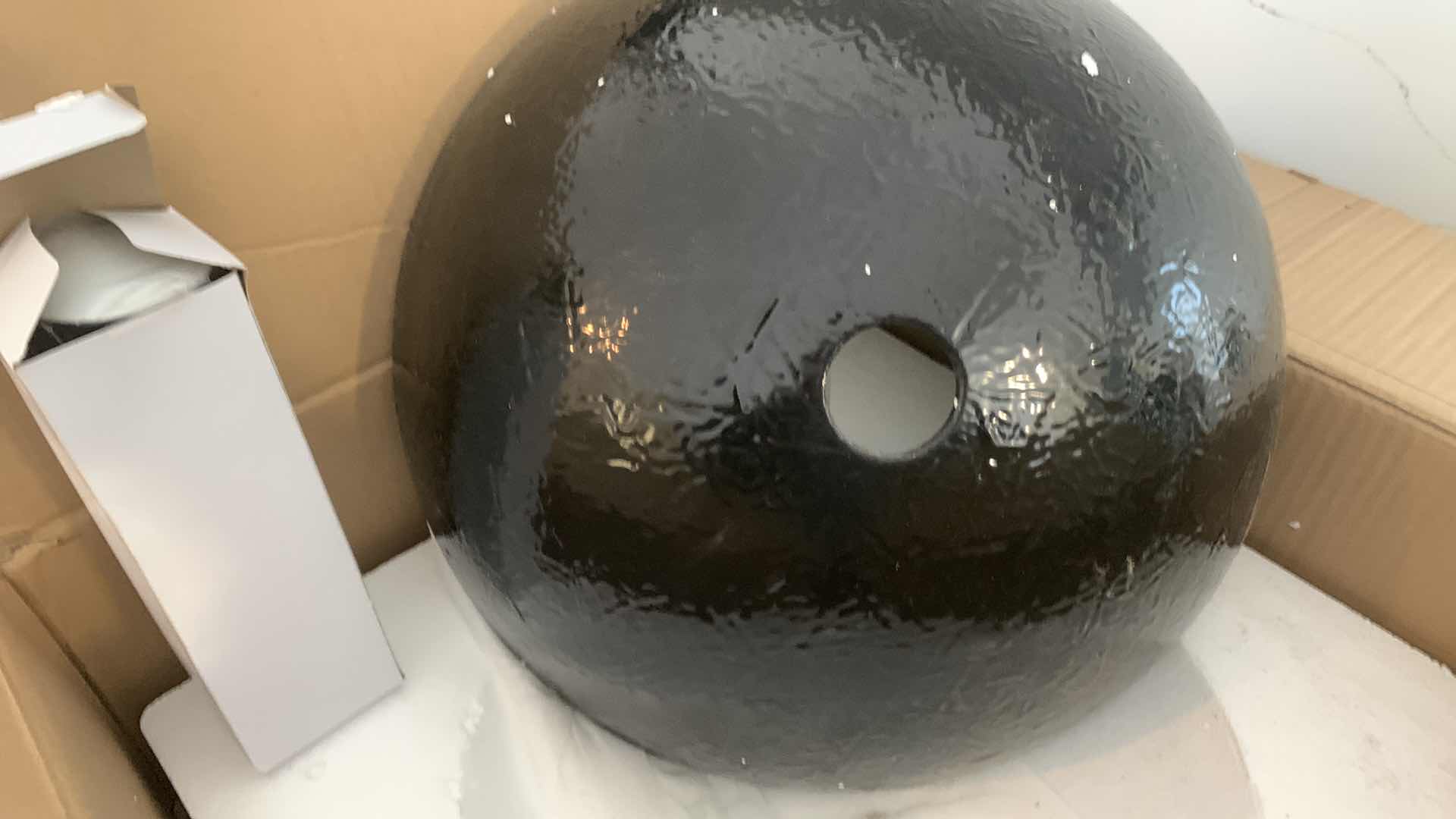 Photo 1 of BLUE MOSAIC GLASS VESSEL SINK 16.5” WIDE