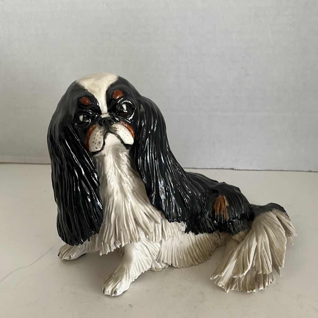 Photo 1 of ART-DOG CAVALIER KING CHARLES SPANIEL PAINTED FIGURINE STATUE. 9”L X 7”H X 6”W