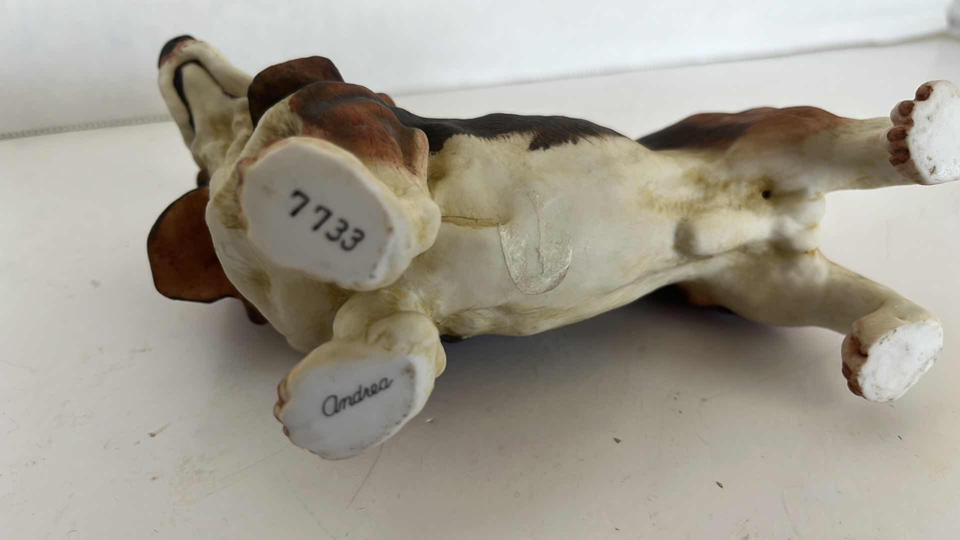 Photo 1 of 6” BASSET HOUND DOG FIGURINE