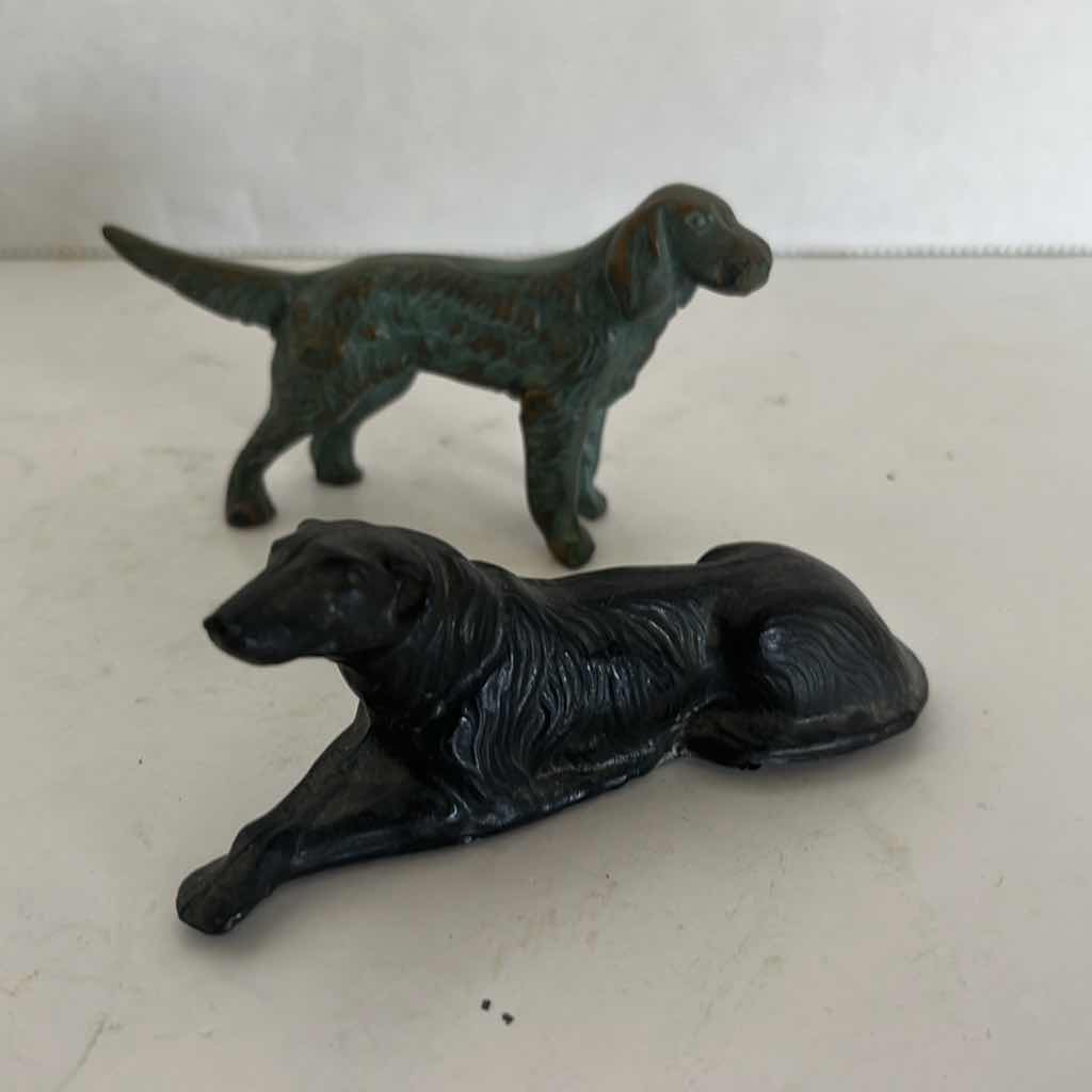 Photo 1 of 2-3” METAL DOG FIGURINES