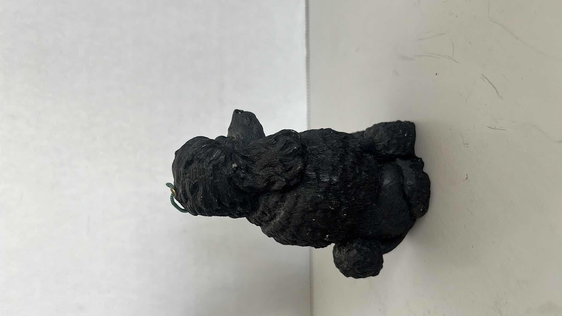 Photo 1 of 4” BLACK POODLE FIGURINE