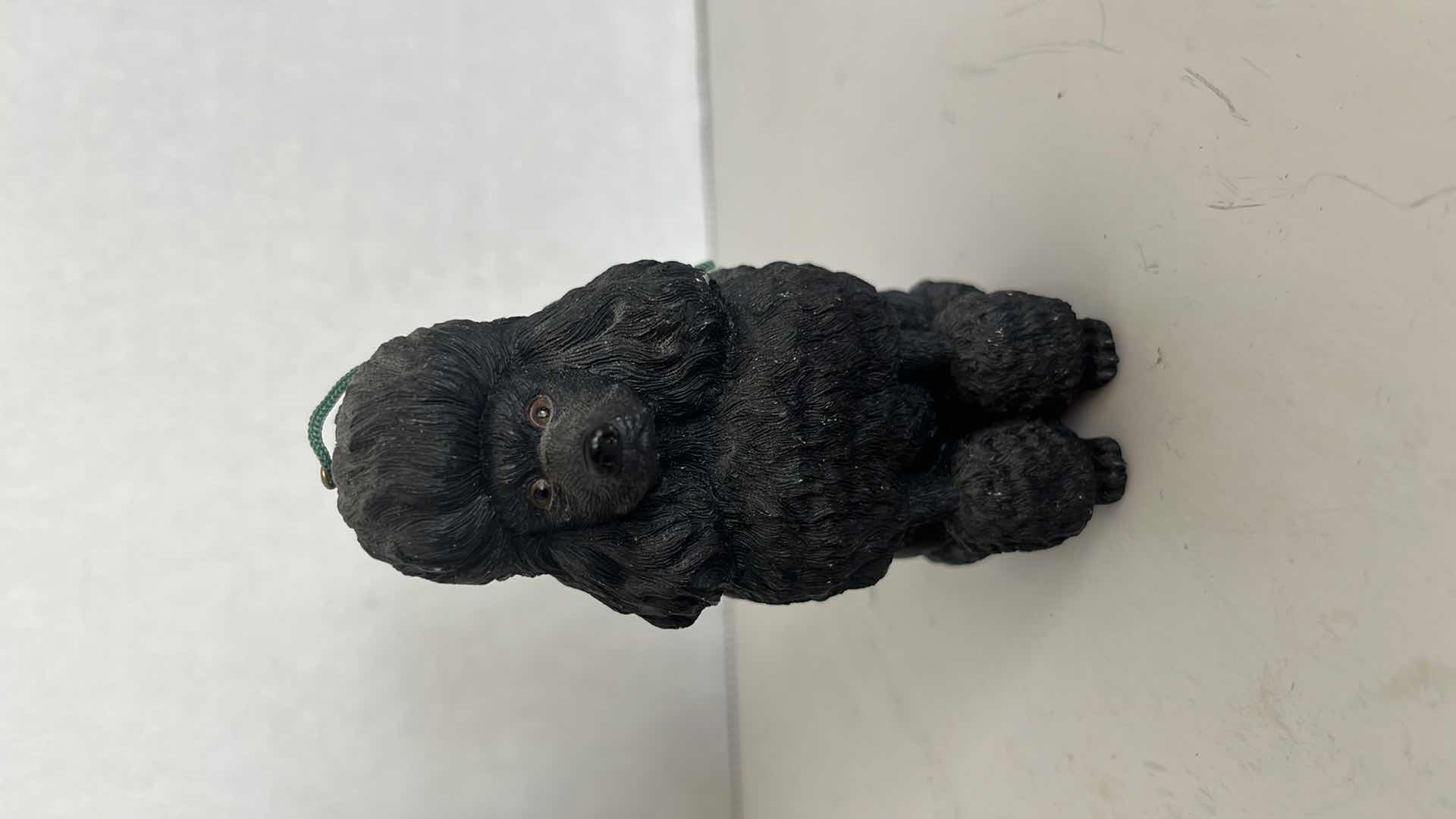 Photo 1 of 4” BLACK POODLE FIGURINE