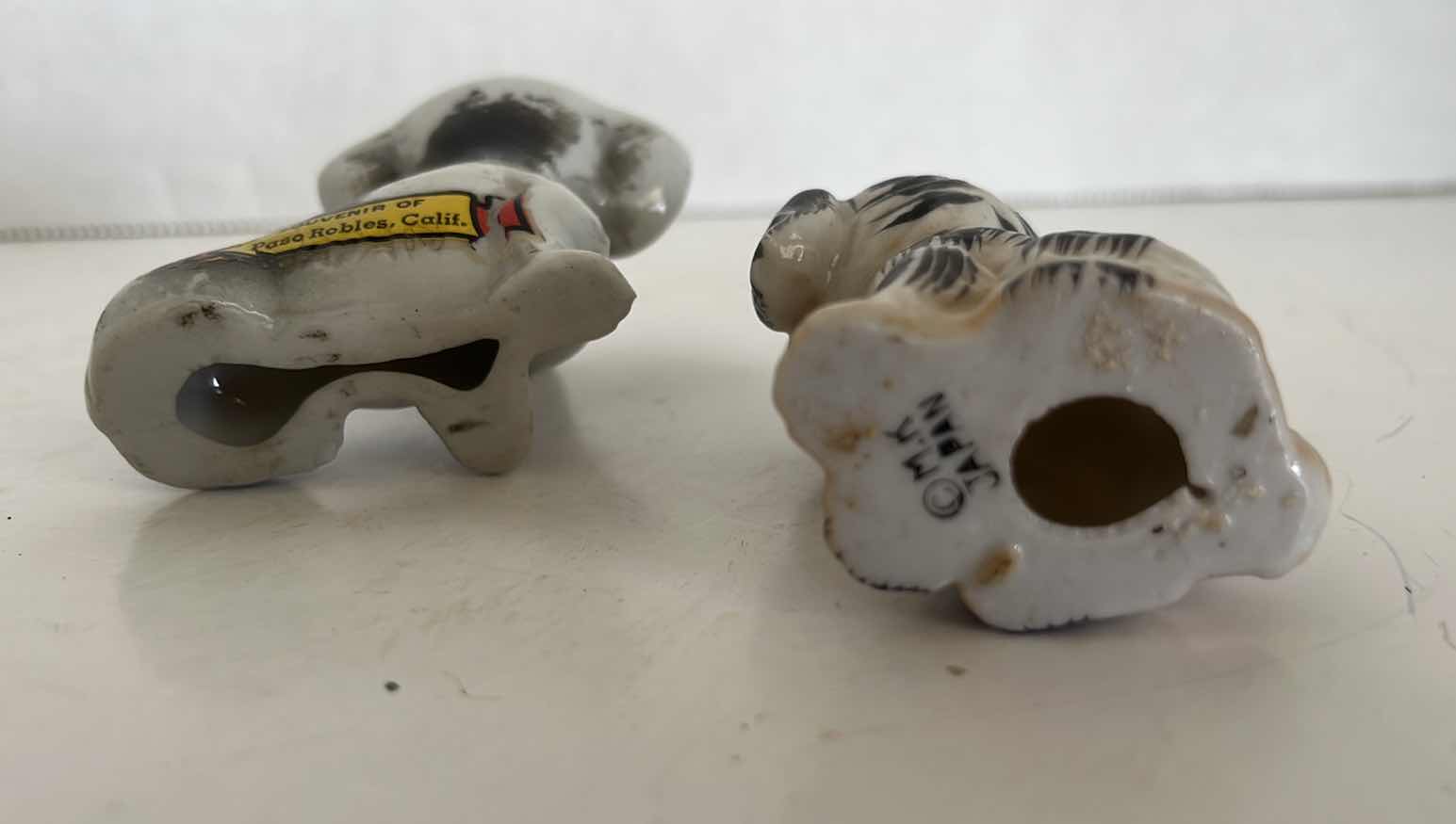 Photo 1 of 2-PAIR OF DOG FIGURINES MADE IN JAPAN