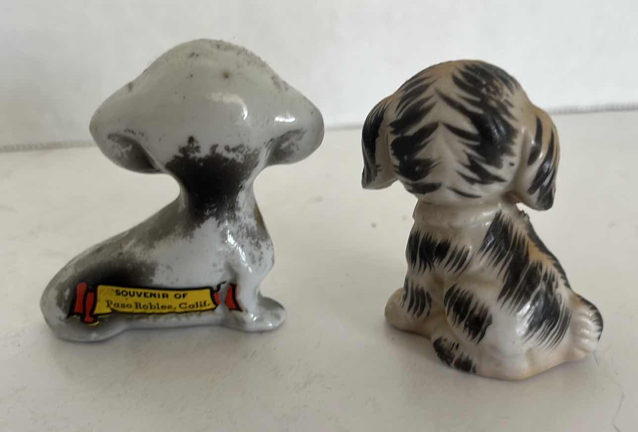 Photo 1 of 2-PAIR OF DOG FIGURINES MADE IN JAPAN