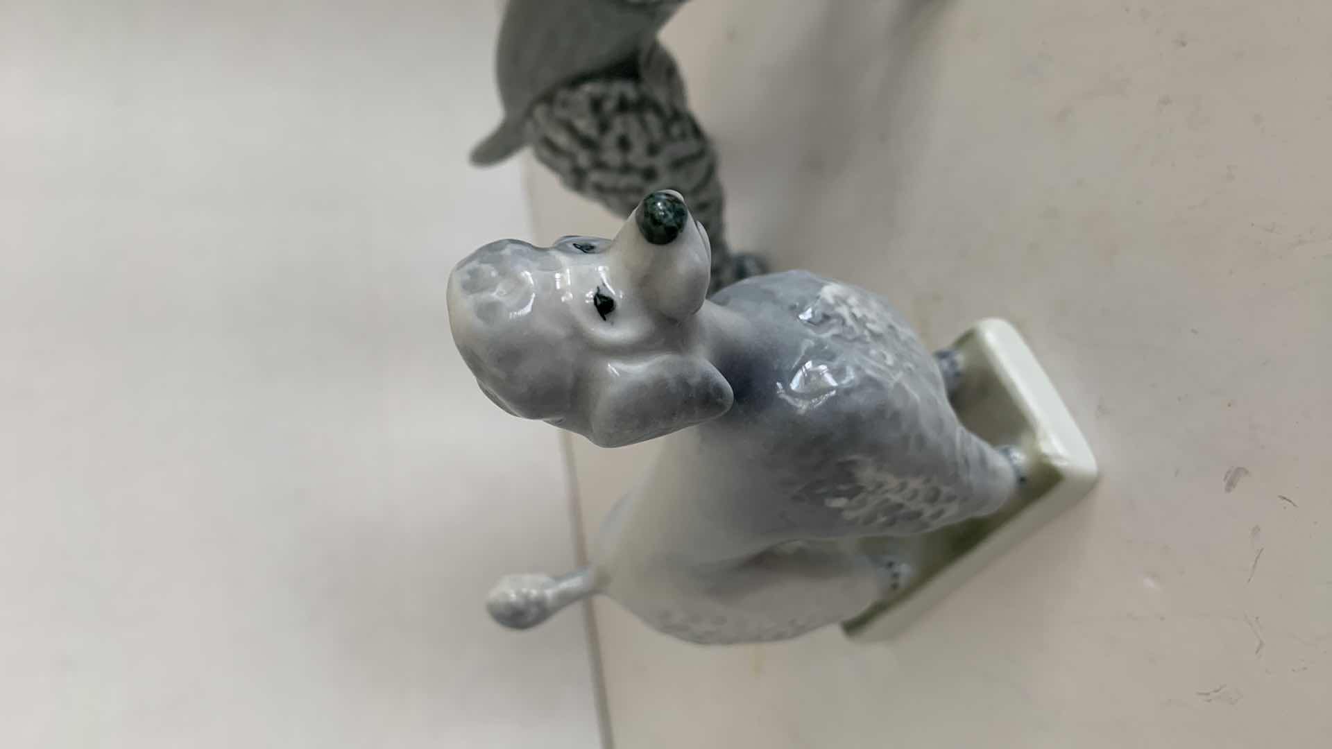 Photo 2 of 3-POODLE DOG STATUES TALLEST IS 4.5”