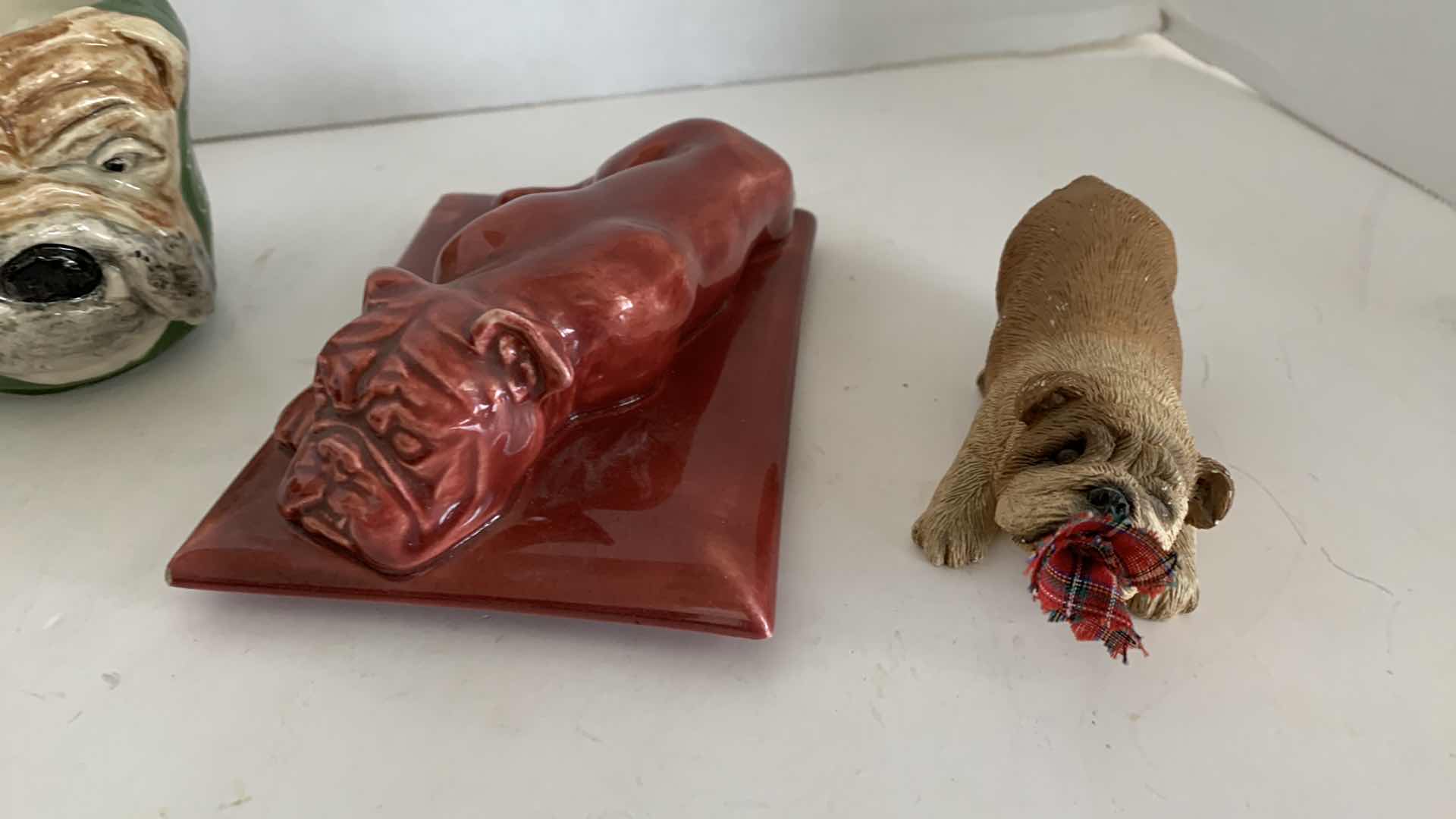 Photo 3 of 4-BULLDOG STATUES TALLEST IS 3”