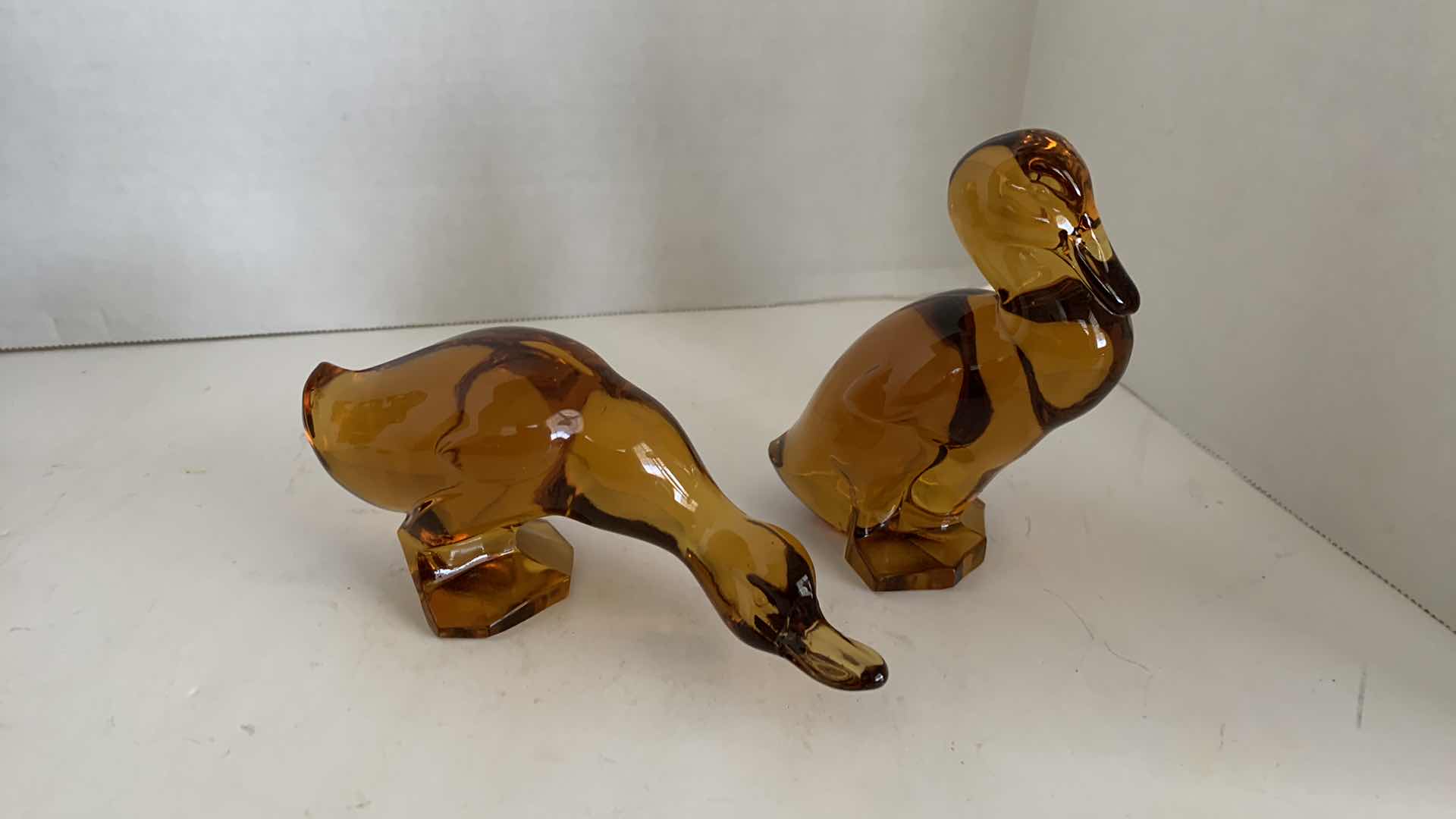 Photo 1 of 2-GLASS SCULPTURES 5” TALL