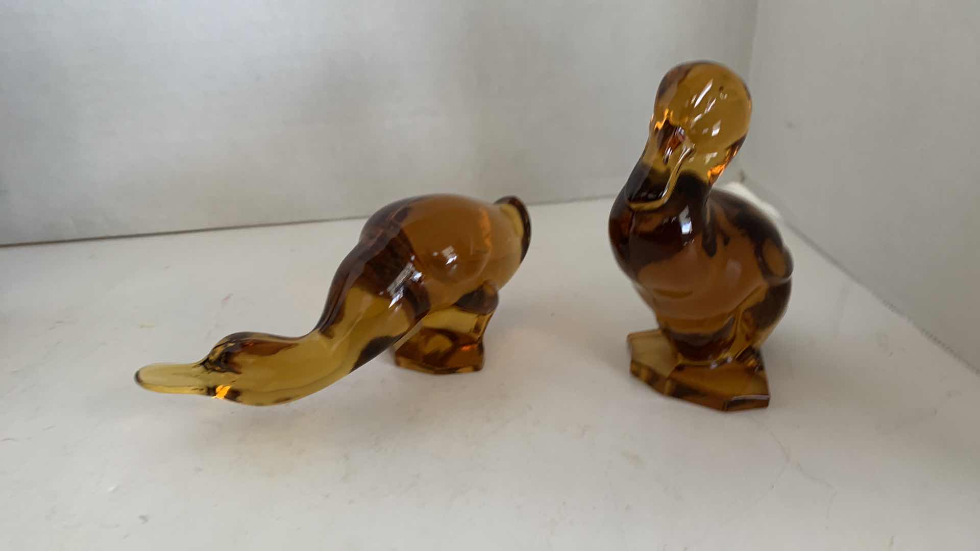 Photo 1 of 2-GLASS SCULPTURES 5” TALL